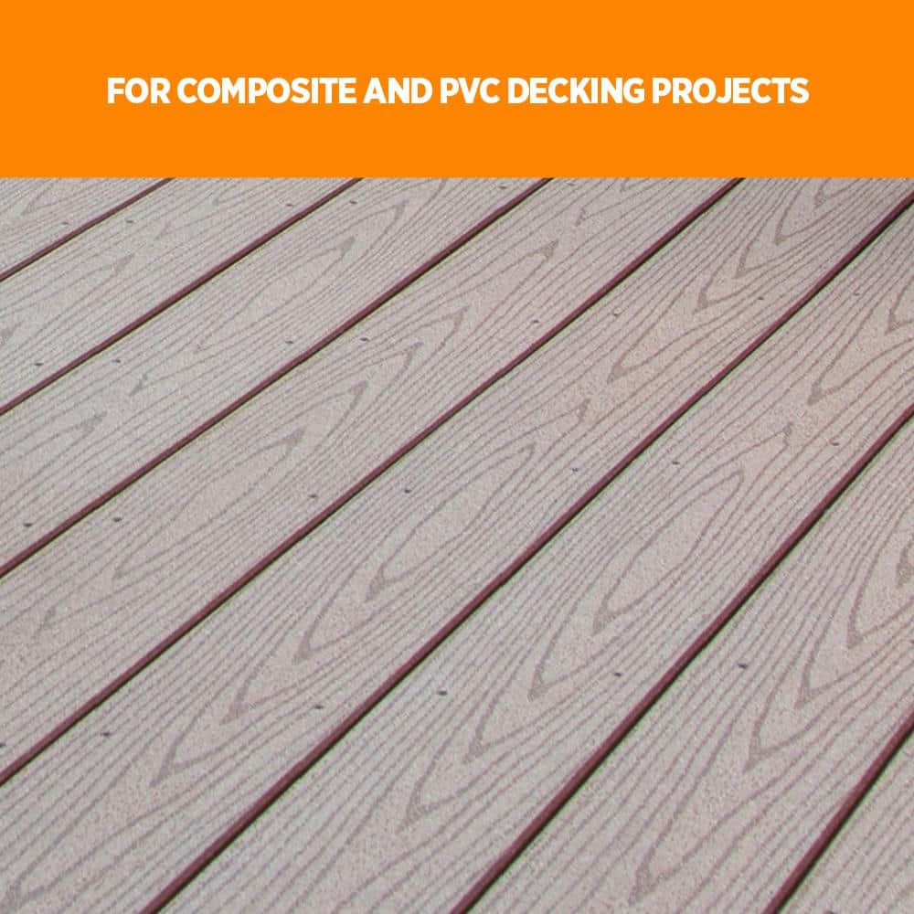 #10 2-1/2 in. Sand Star Drive Trim-Head Composite Deck Screw (100-Count) - Hercitys