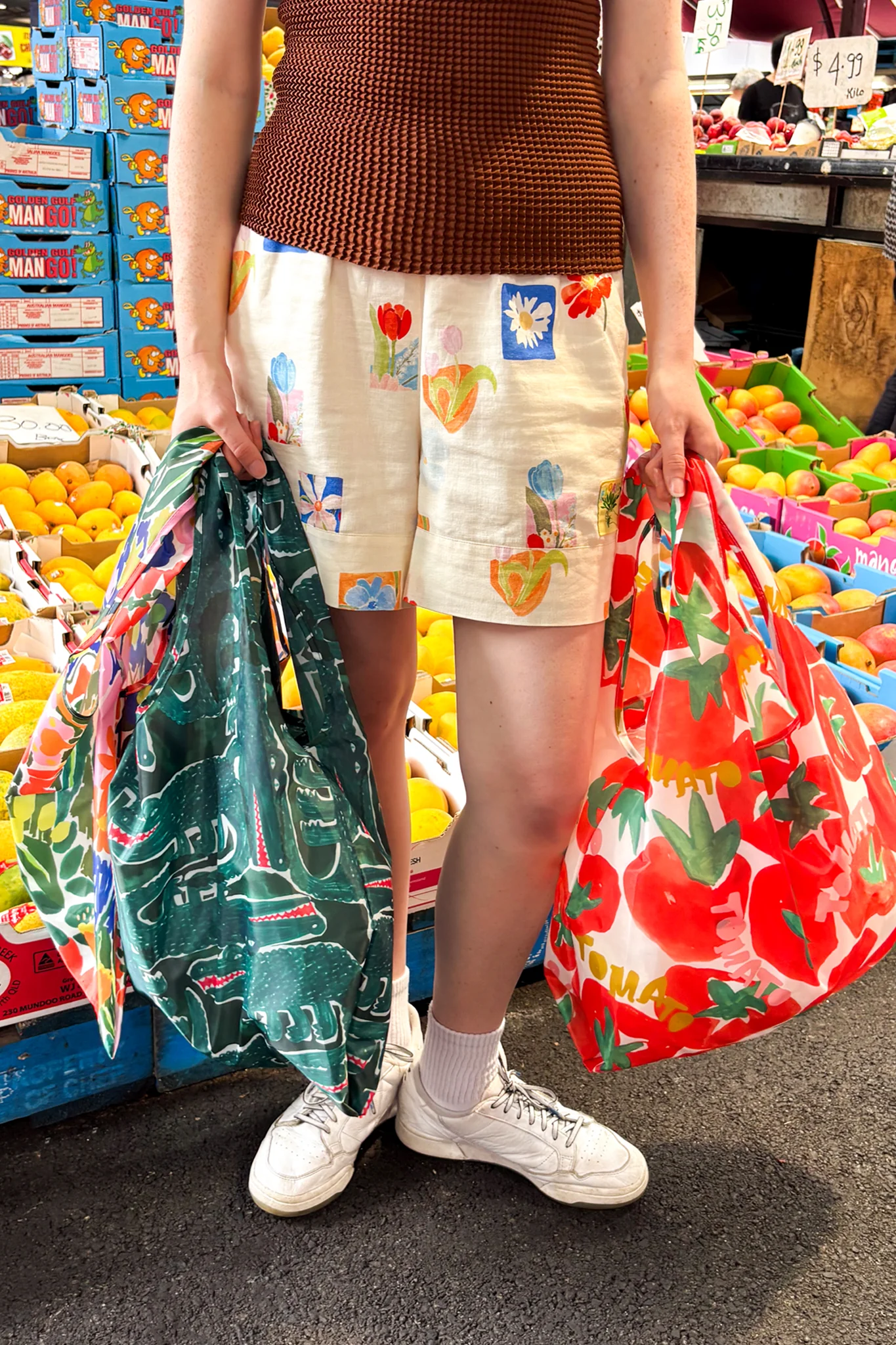 SET OF 3 SHOPPING BAGS - ICONS - Hercitys