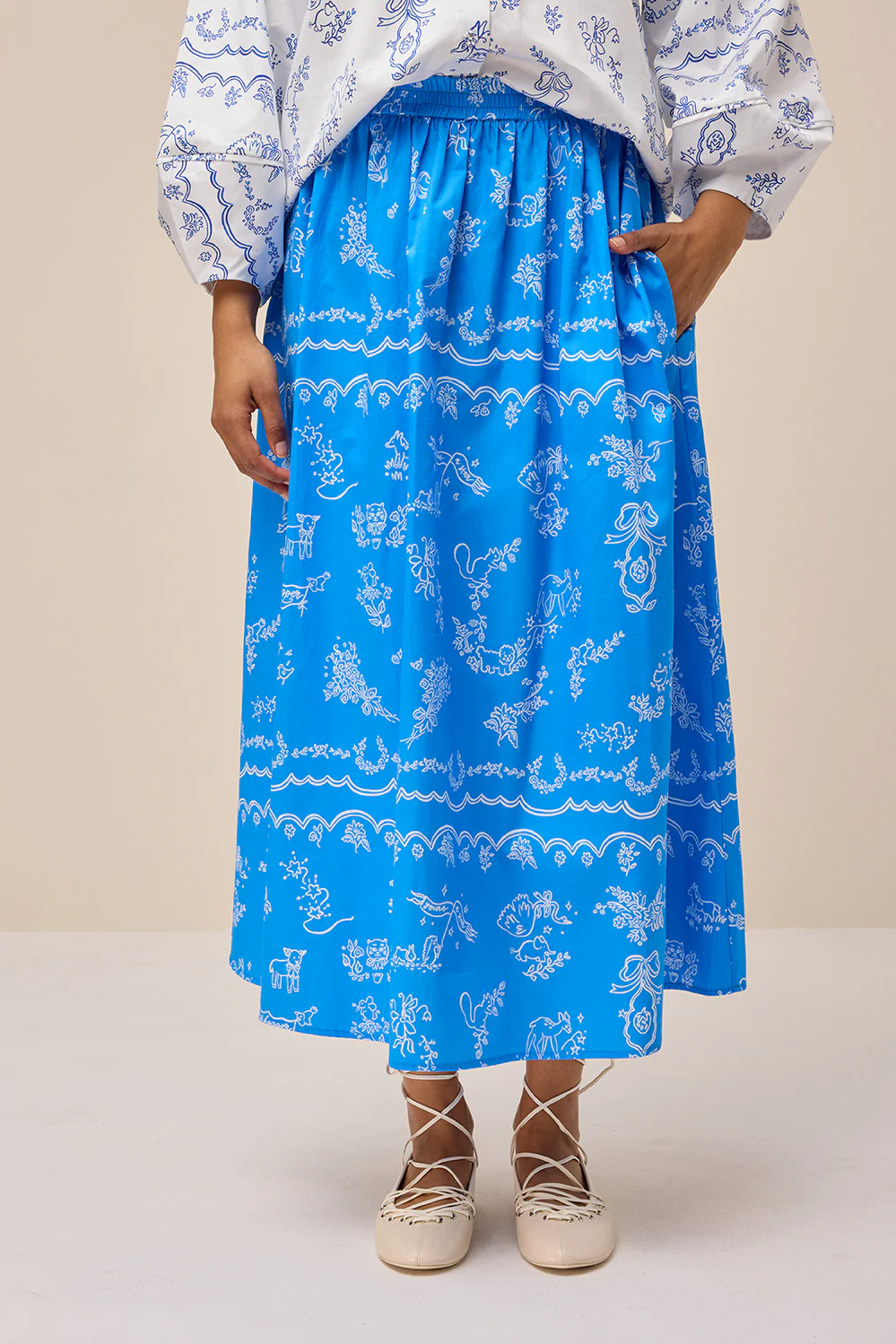 GIA SKIRT - TOILE DE JOUY - Hercitys