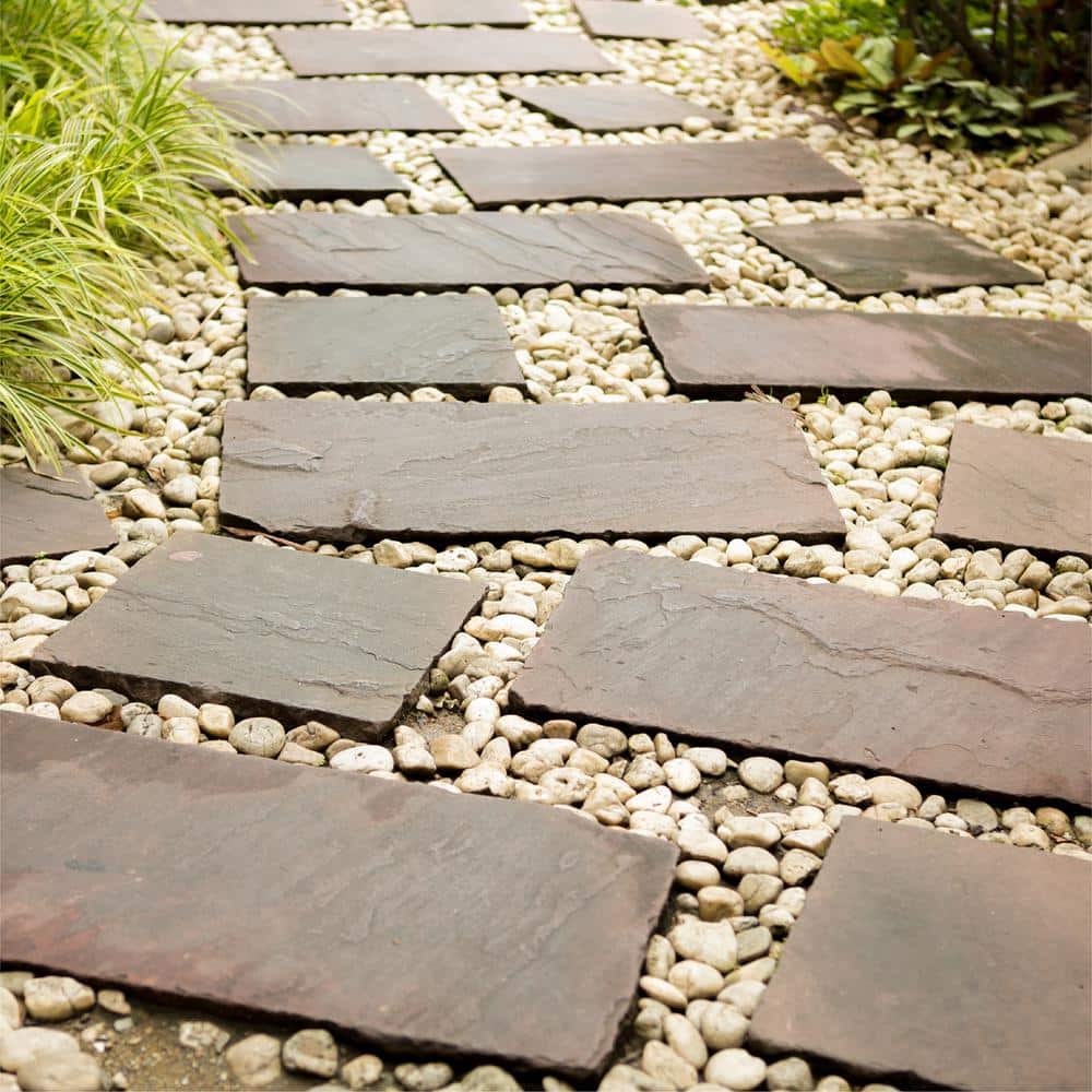 .25 cu. ft. 1 in. to 2 in. Buff Mexican Beach Pebbles Smooth Round Rock for Gardens, Landscapes and Ponds - Hercitys