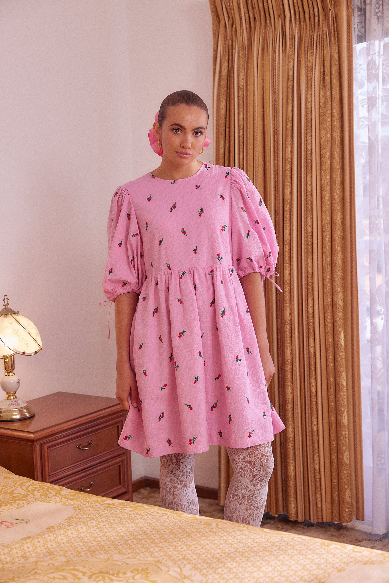 ROSSO DRESS - ROSES - Hercitys