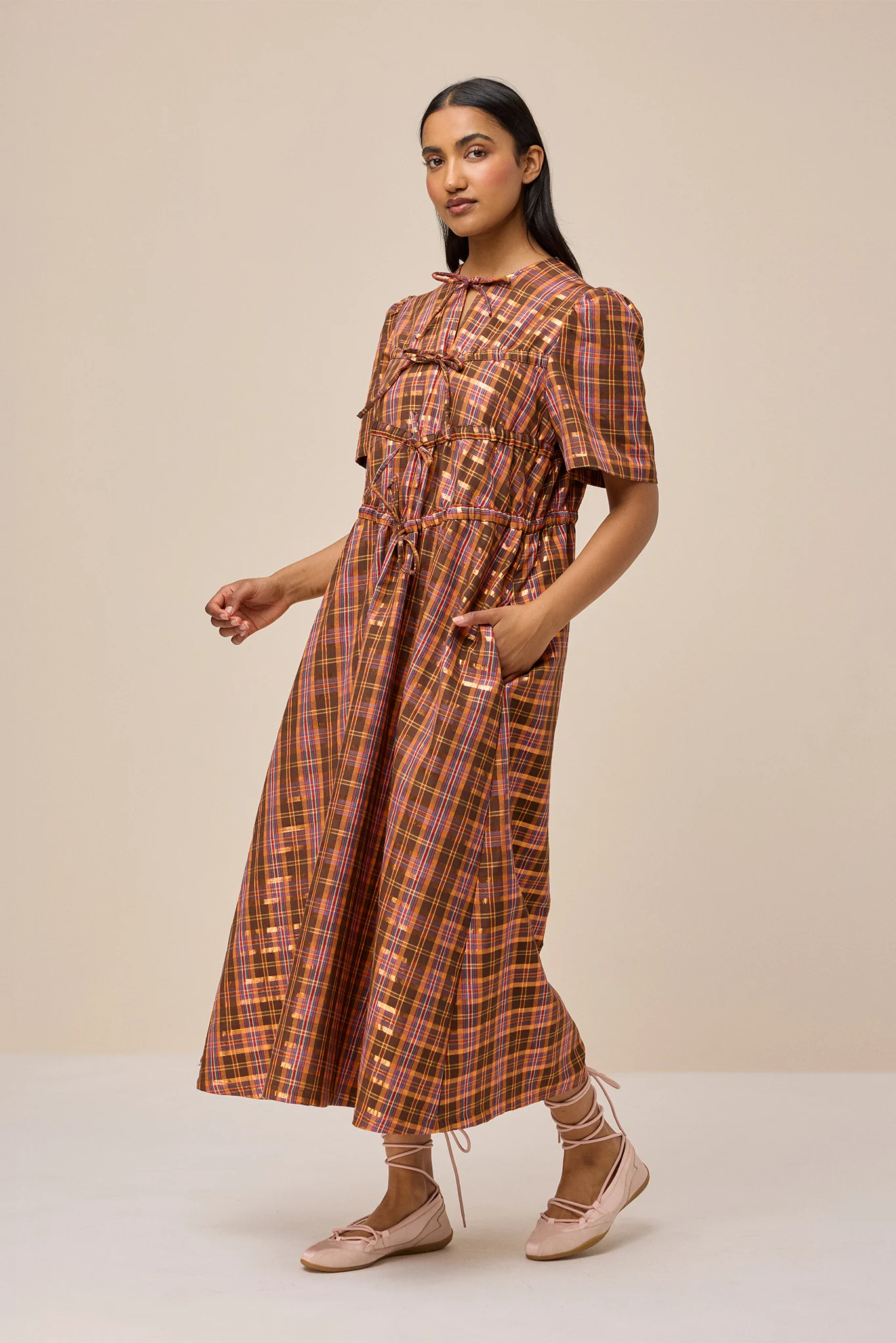 ALICE DRESS - PICKET FENCE PLAID - Hercitys