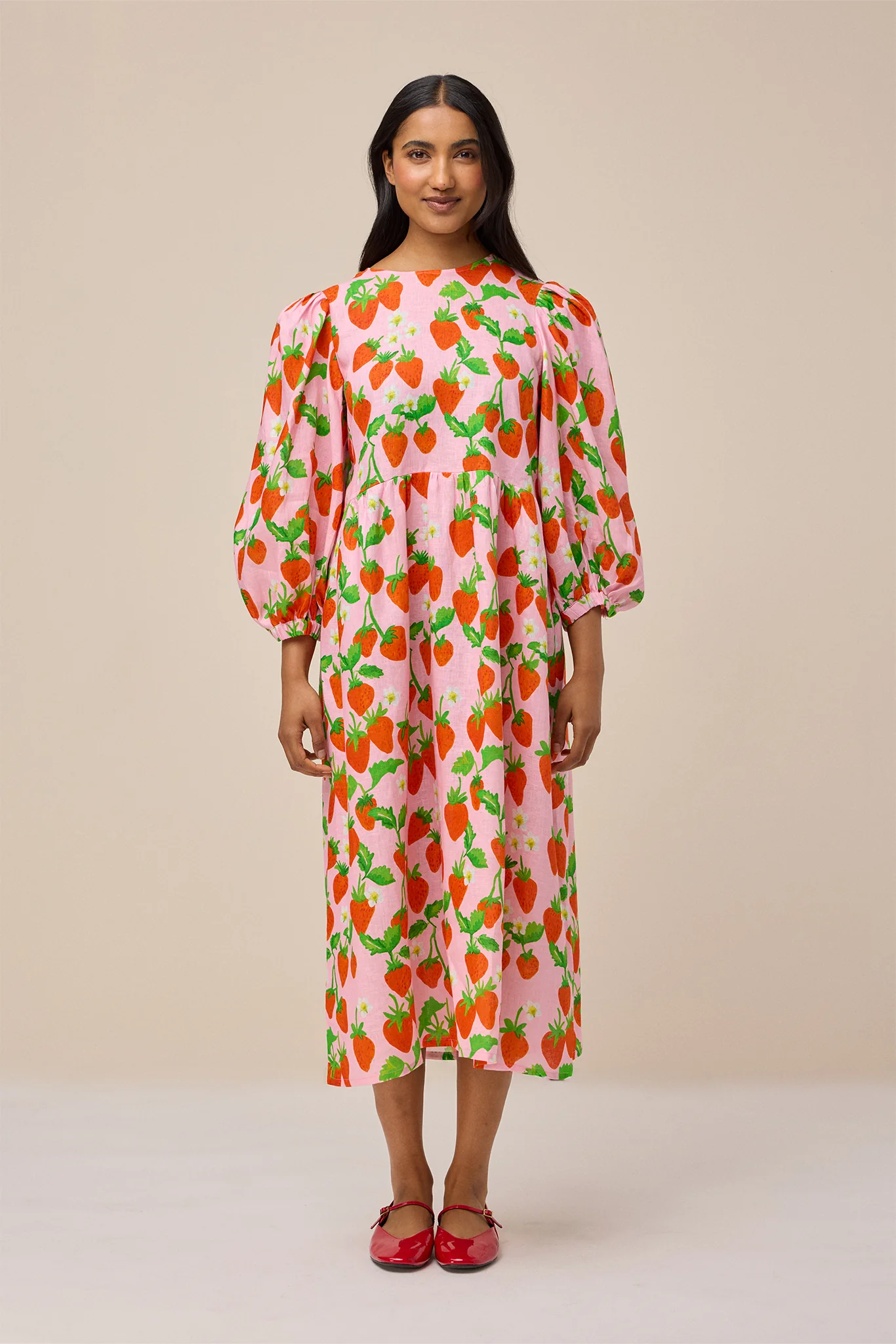 SUKI DRESS - STRAWBERRY PINK - Hercitys