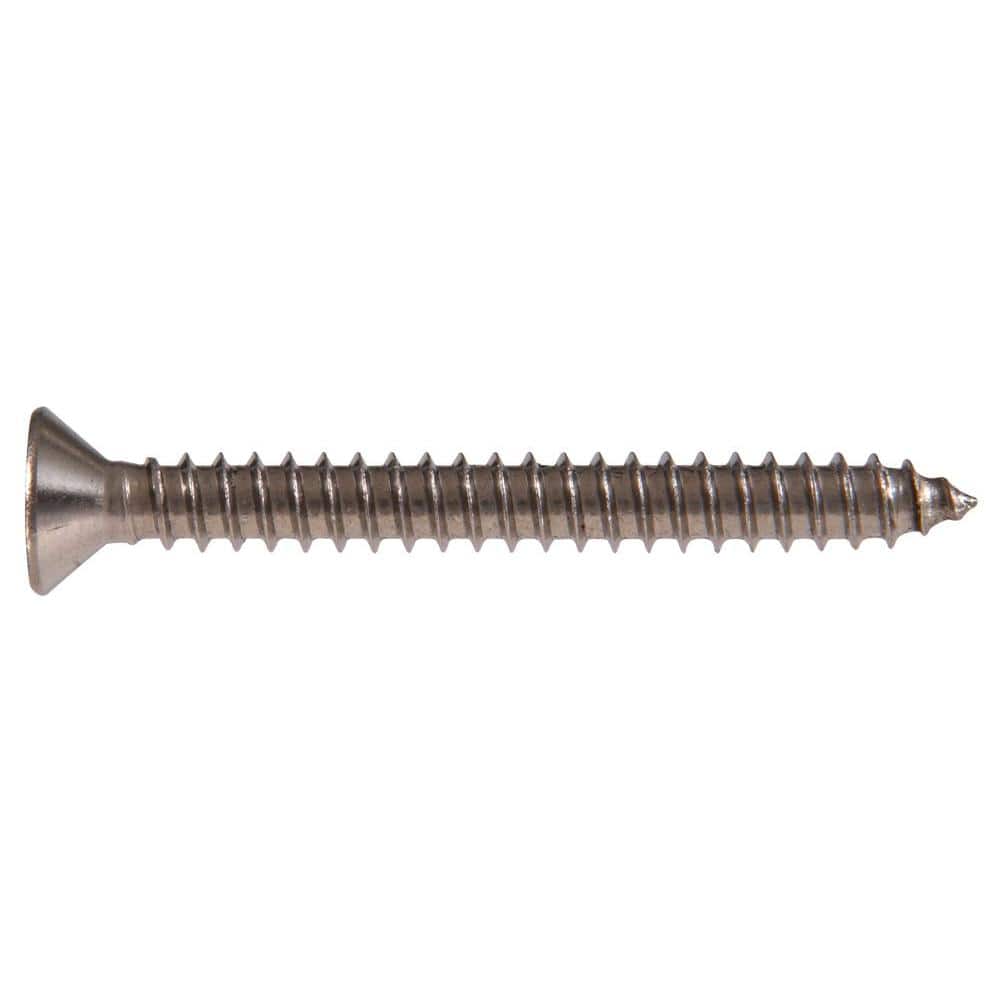 #10 3/4 in. Phillips Flat-Head Sheet Metal Screws (20-Pack) - Hercitys
