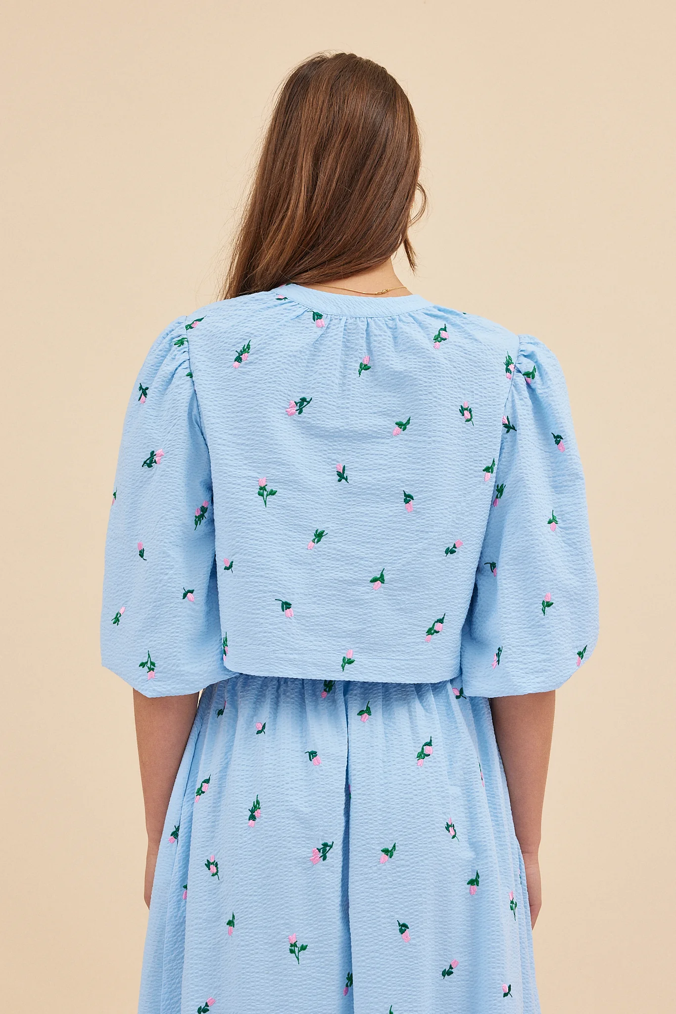 SUKI BLOUSE - BLUE ROSES - Hercitys