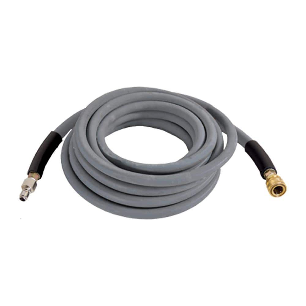Wrapped Rubber Hose 3/8 in. x 50 ft. for 4500 PSI Hot/Cold Water Pressure Washers - Hercitys