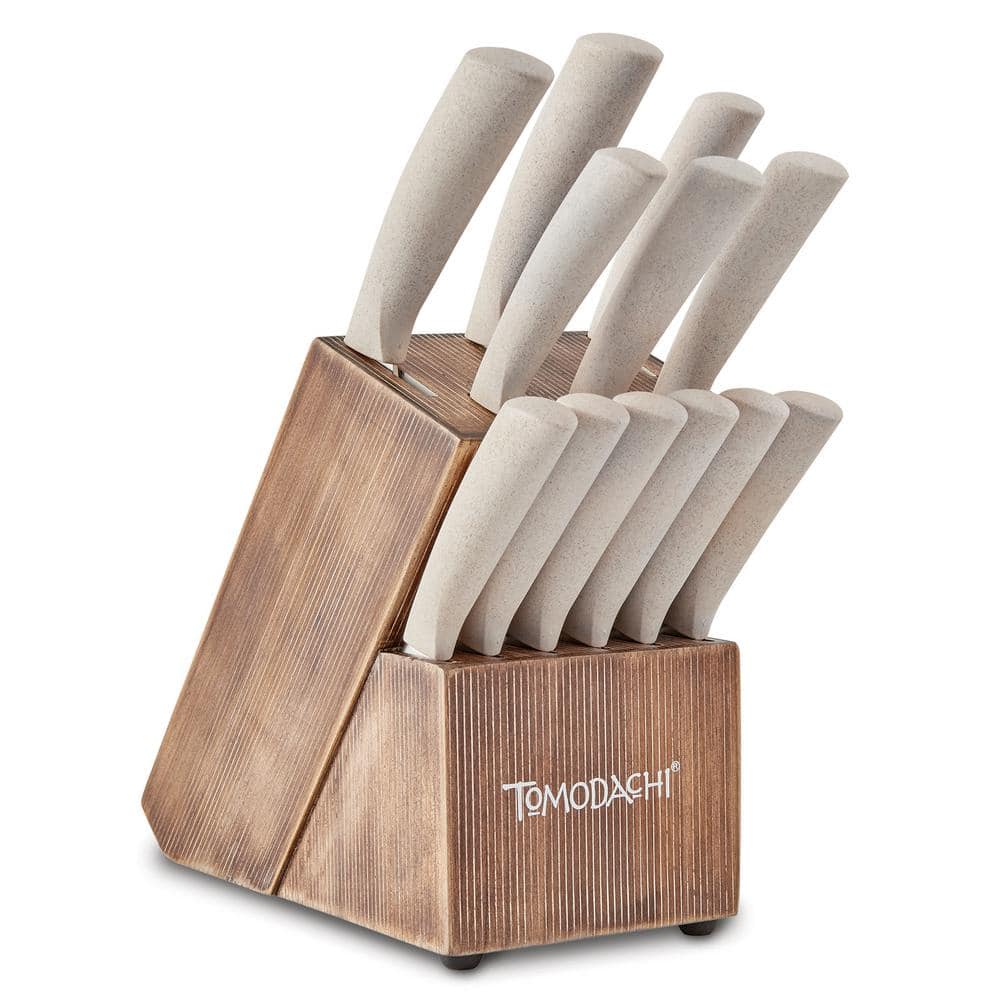 Harvest 13-Piece Stainless Steel Knife Set with Block - Hercitys