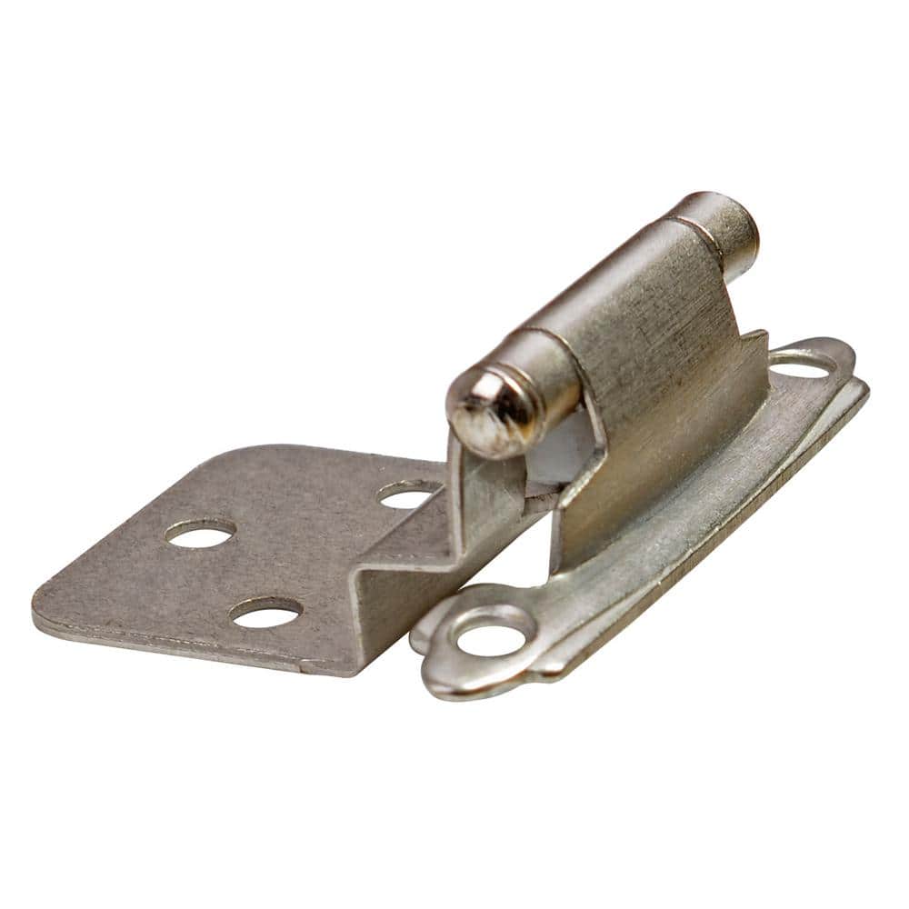 Satin Nickel 3/8 in. Inset Hinge (10-Pairs) - Hercitys