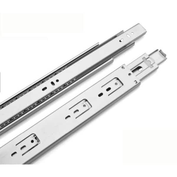 Kingsman 16 in. Full Extension Ball Bearing Side Mount Drawer Slide with Rear Bracket 8-Pairs (16 Pieces) - Hercitys