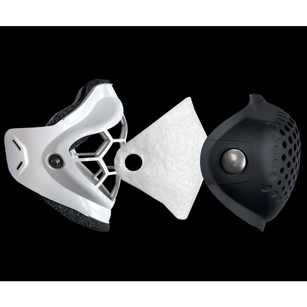 Face Mask – Large Grey with Orange Cap and Two N95 Filters - Hercitys