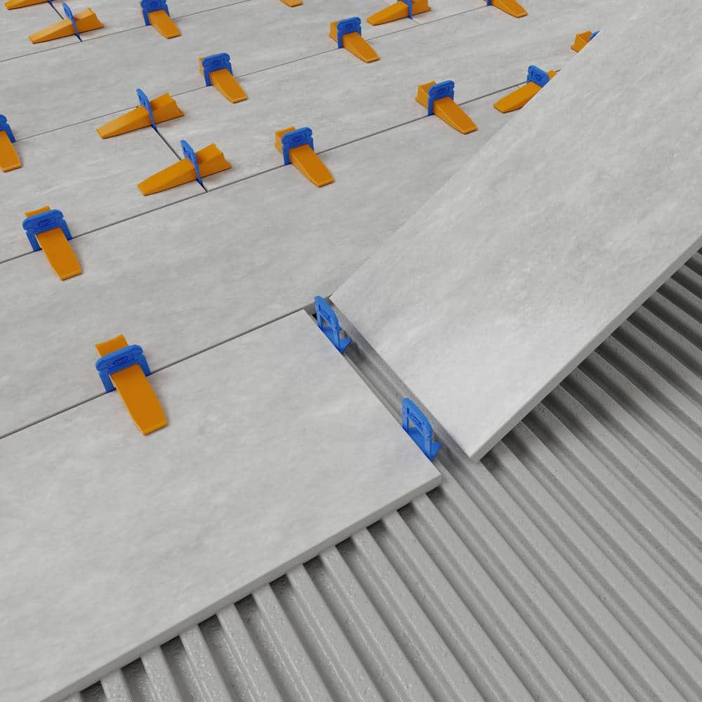 Xtreme Blue 3/16 in. Clip, Part A of 2-Part Tile Leveling System 2,000-Pack - Hercitys