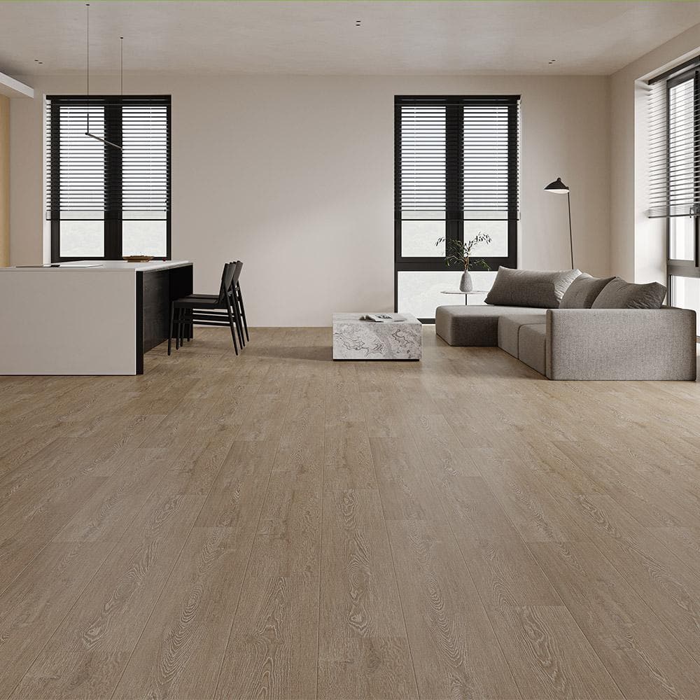 Gracious Bamburgh 13 mm T x 7.7 in. W Waterproof Laminate Wood Flooring (17.96 sq. ft./case) - Hercitys