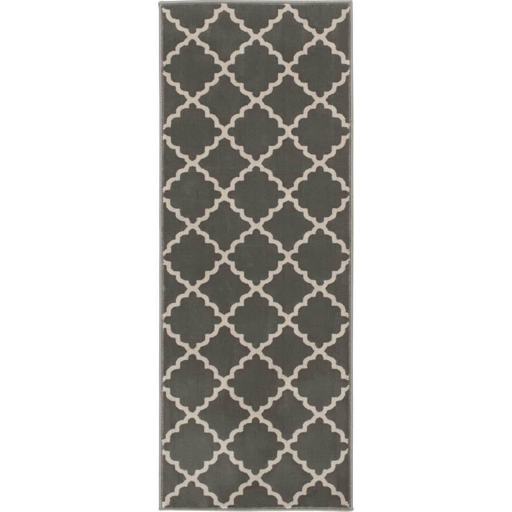 Stratford Lucette Sterling/Birch 26 in. x Your Choice Length Stair Runner Rug - Hercitys