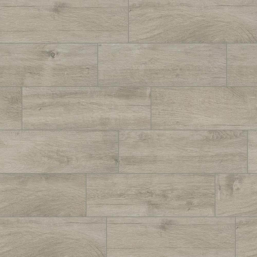 Westwood Liath Gray 8 in. x 24 in. Matte Porcelain Wood Look Floor and Wall Tile (11.97 sq. ft./Case) - Hercitys