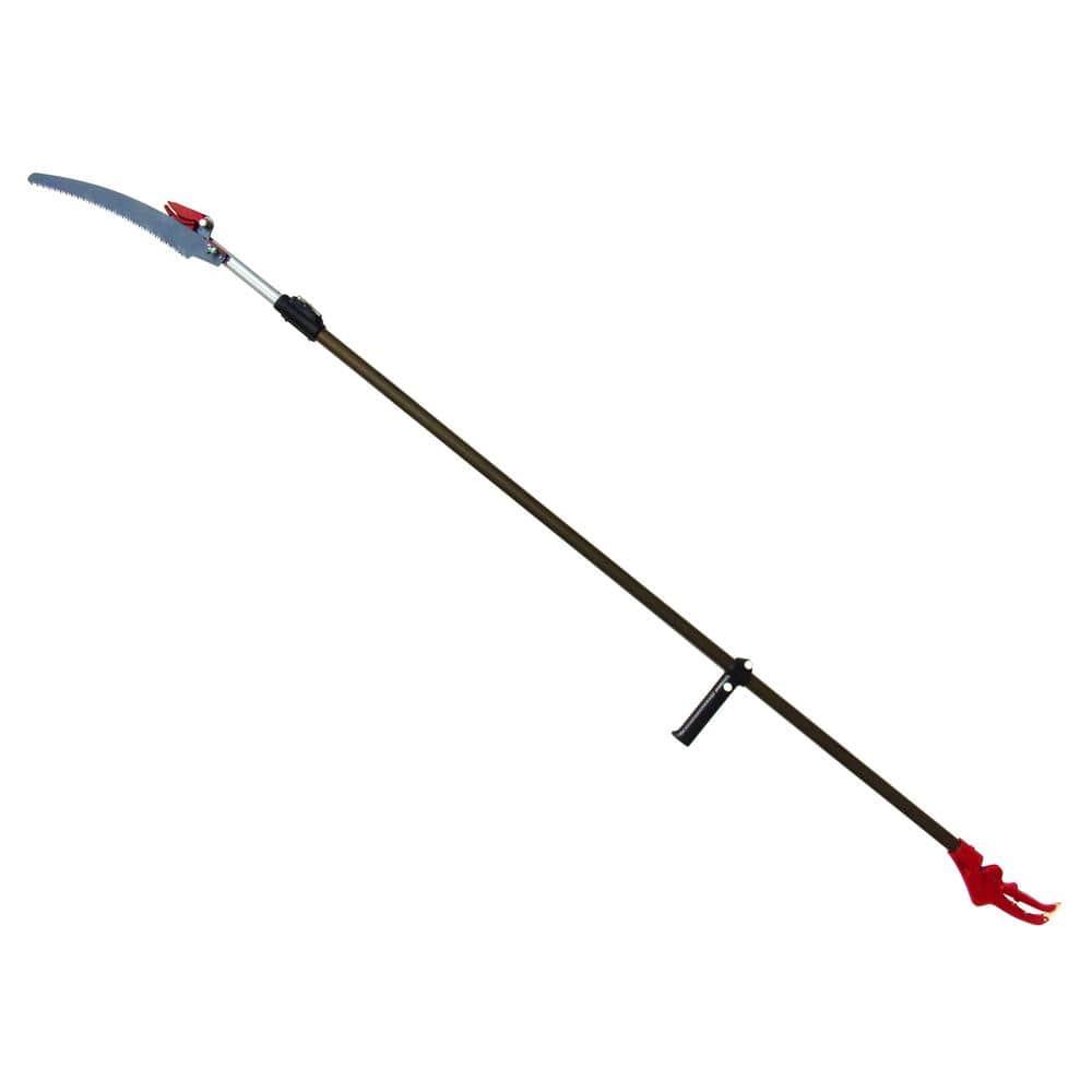Telescopic Long Reach Pruner with Pruning Saw, Extends 70 to 119 Inches - Hercitys