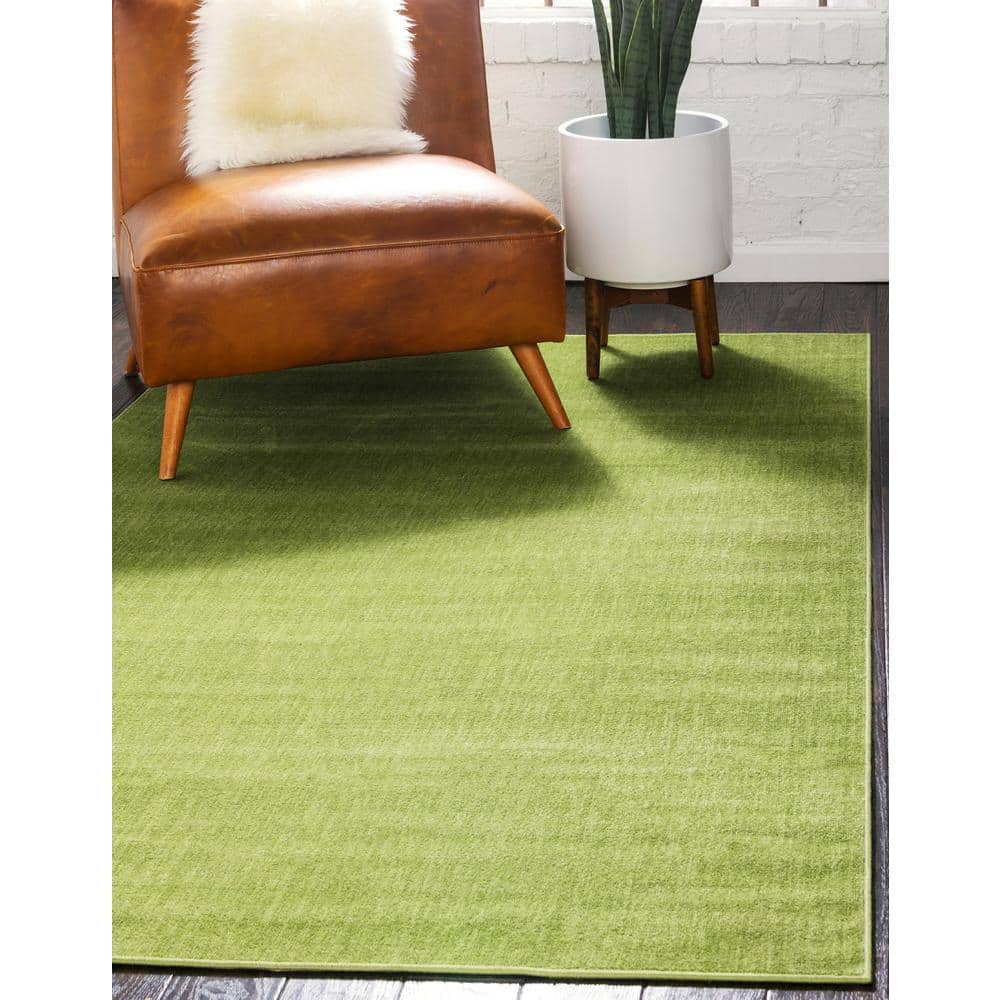 Williamsburg Solid Green 9′ 0 x 12′ 0 Area Rug - Hercitys