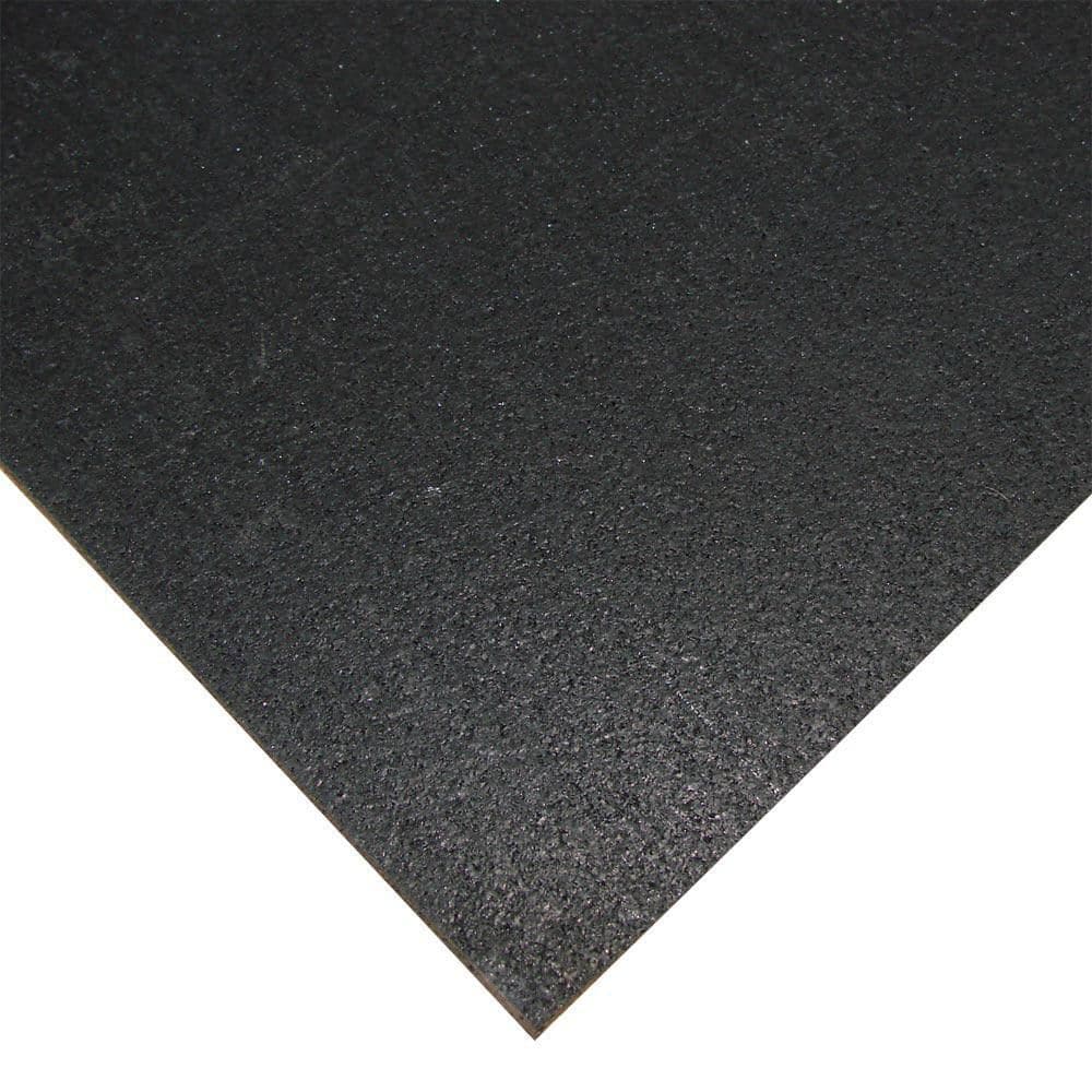 Elephant Bark Black 1/4 in. T x 48 in. W x 48 in. L Rubber Flooring (16 sq. ft.) - Hercitys