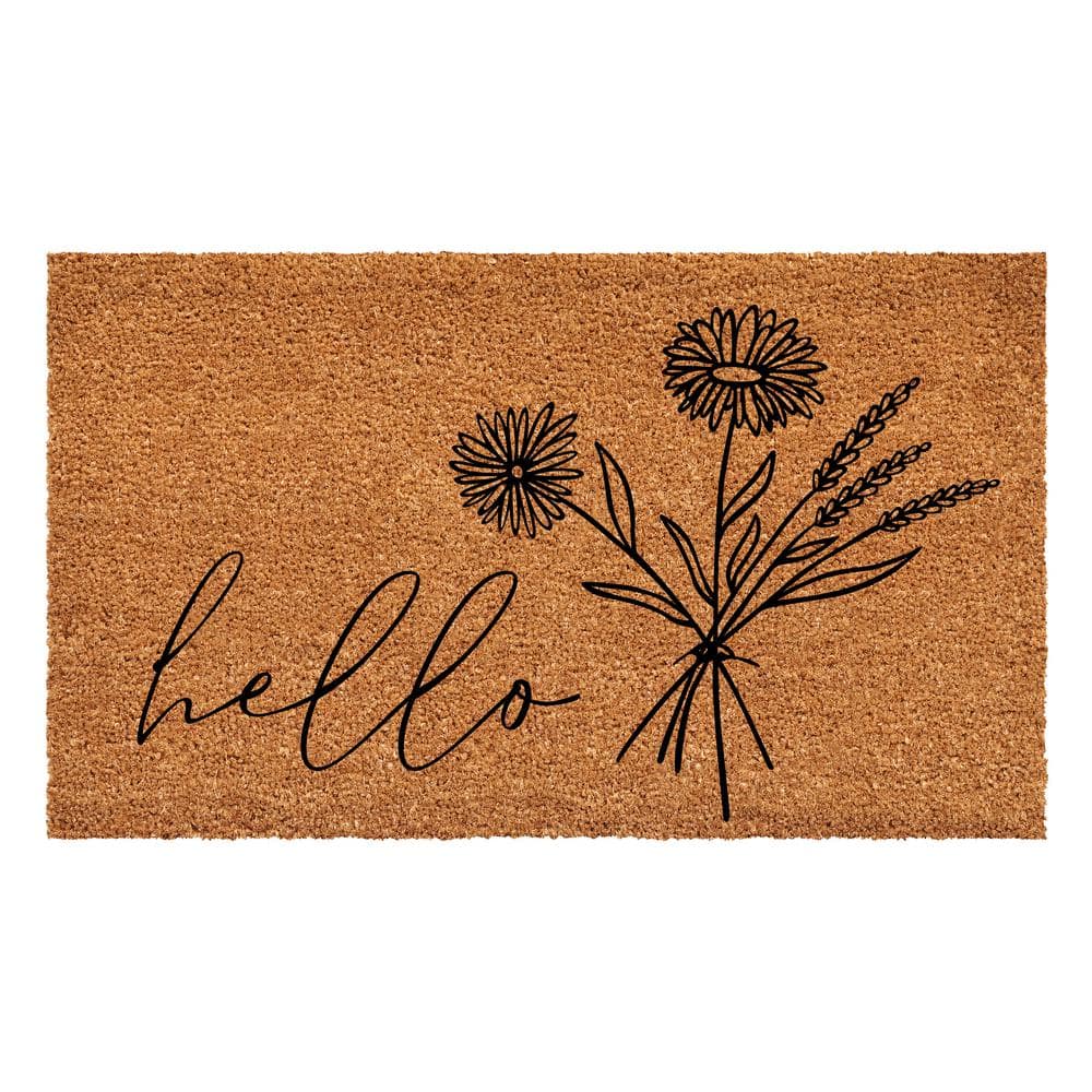 WildFlower Bouquet Doormat, 24″ x 36″ - Hercitys