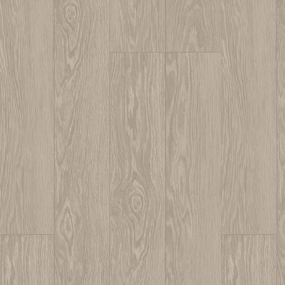 Proteco+ Silver Sand Oak 12mm T x 6.41 in. W Uniclic HDF AC4 Waterproof Laminate Wood Flooring (21.2 sq. ft./Case) - Hercitys