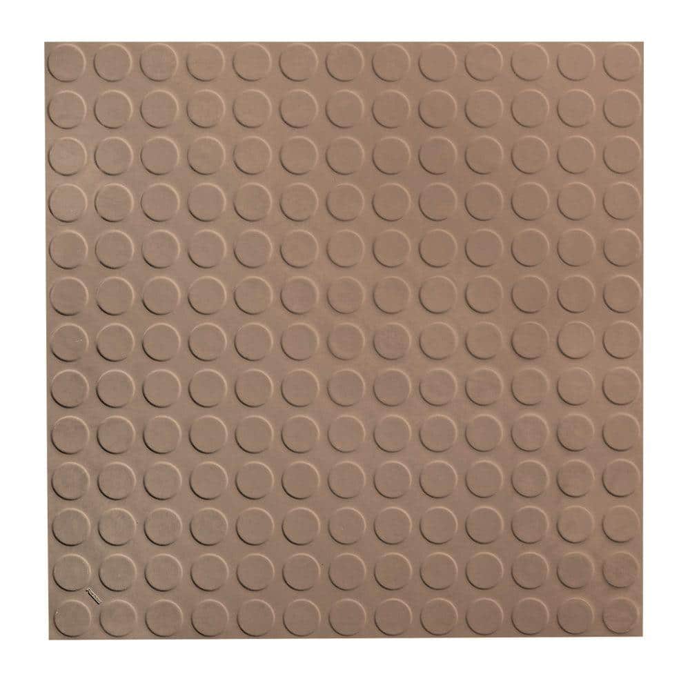 Vantage Circular Profile 19.69 in. x 19.69 in. Fig Rubber Tile - Hercitys
