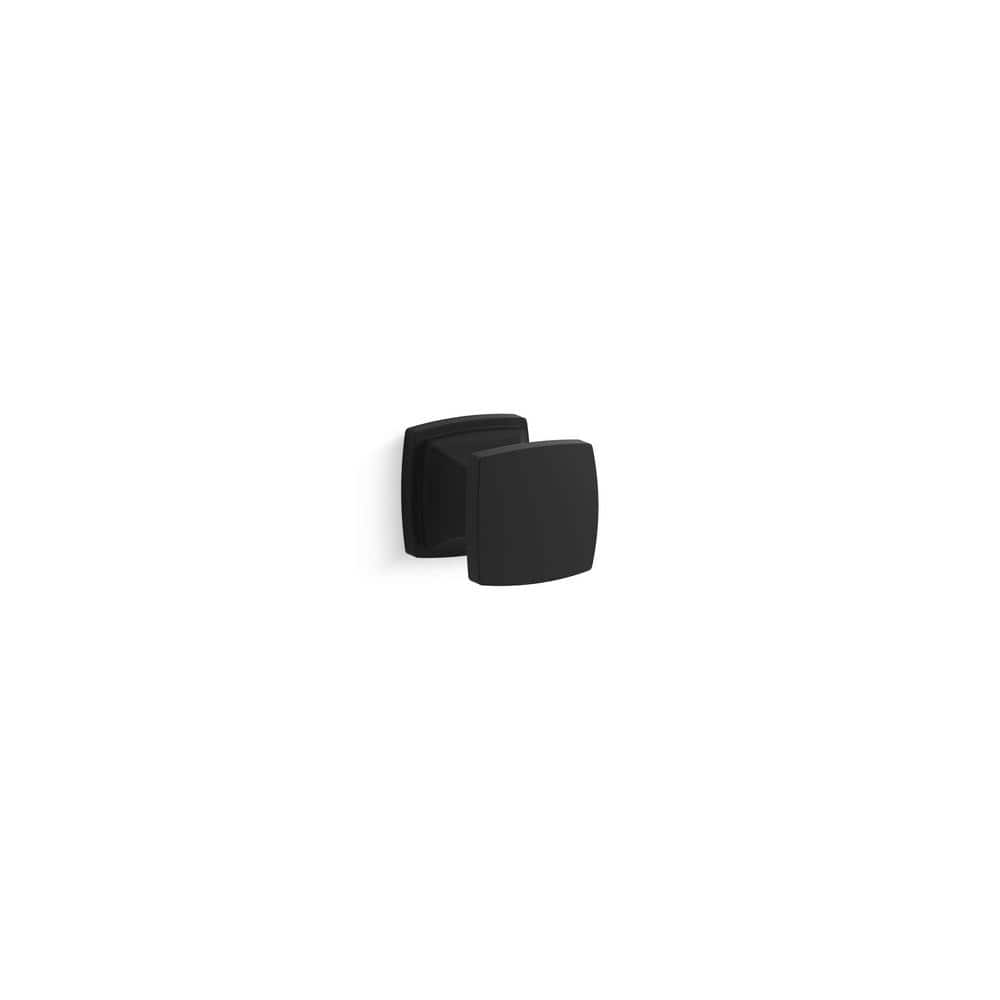 Riff 1.1875 in. Matte Black Cabinet Knob - Hercitys