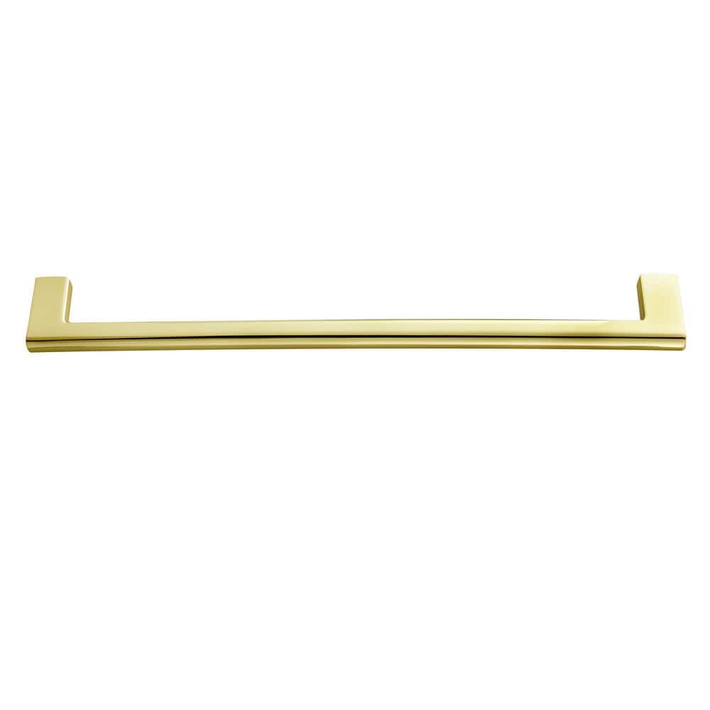Vail 10 in. (254 mm) Center-to-Center Modern Polished Gold Bar Drawer Pull - Hercitys