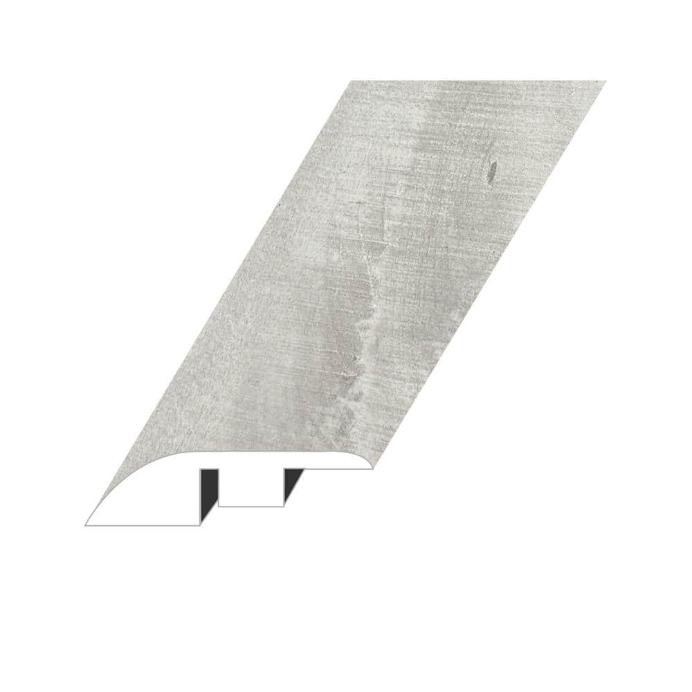 Summa Pristine White 0.6 in. Thick x 1.8 in. W x 94.5 in. L HDF Waterproof AC5 Laminate Reducer Molding - Hercitys