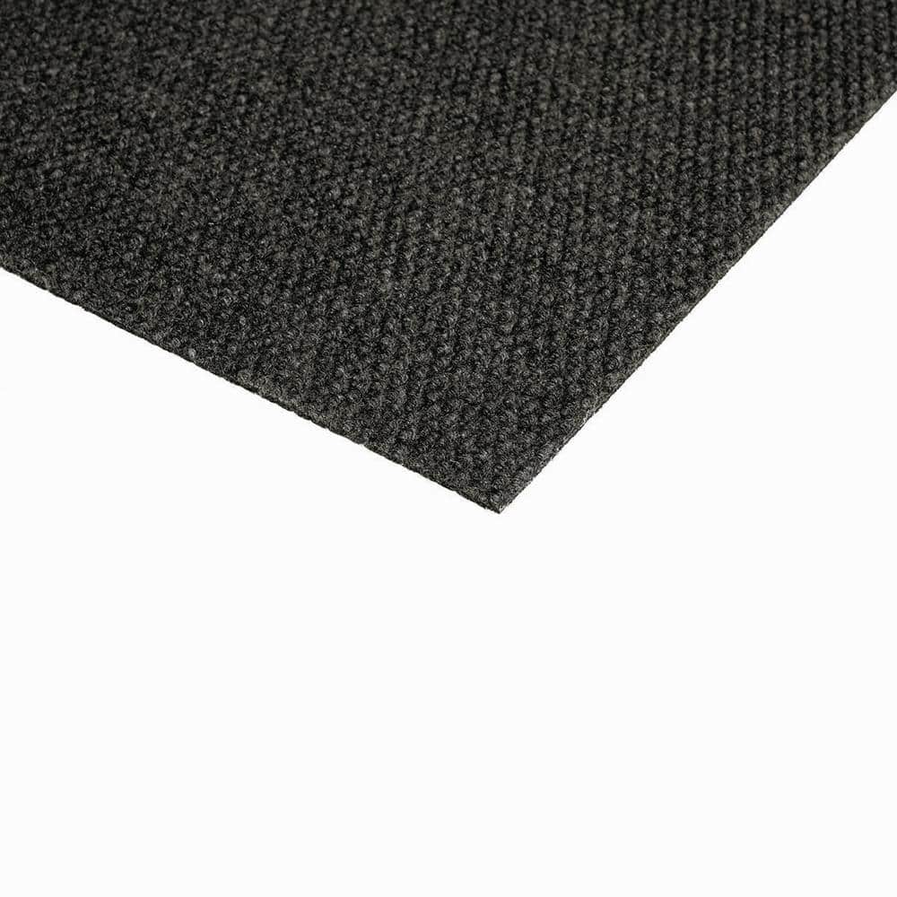 Stupendous – Ice – Black Residential 18 x 18 in. Peel and Stick Carpet Tile Square (36 sq. ft.) - Hercitys