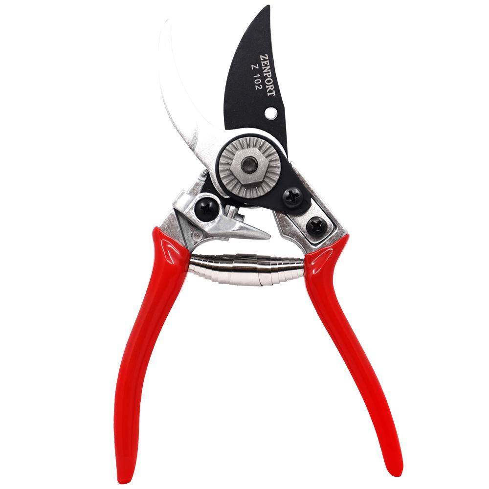 Swiss Style Hand Pruner, 0.8 in. Cut, Die Cast Steel, 7 in. (Box of 3) - Hercitys