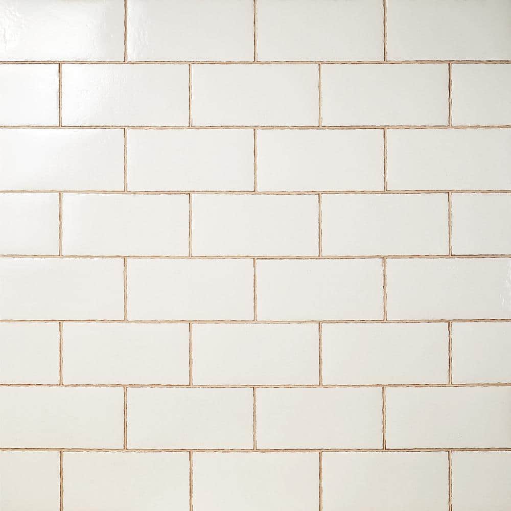 Winston White 6 in. x 12 in. Glazed Porcelain Floor and Wall Tile (22-Piece, 10.76 sq. ft./Case) - Hercitys