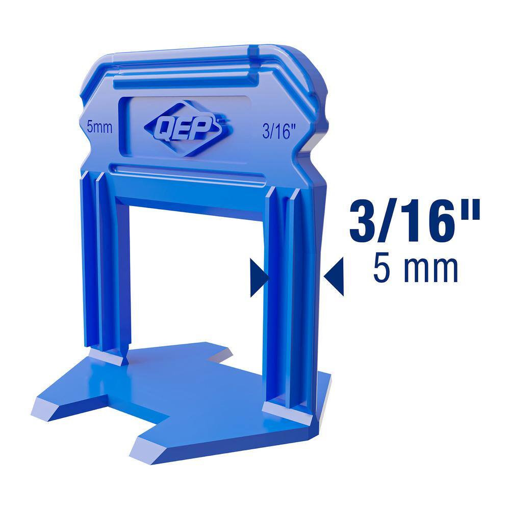 Xtreme Blue 3/16 in. Clip, Part A of 2-Part Tile Leveling System 2,000-Pack - Hercitys