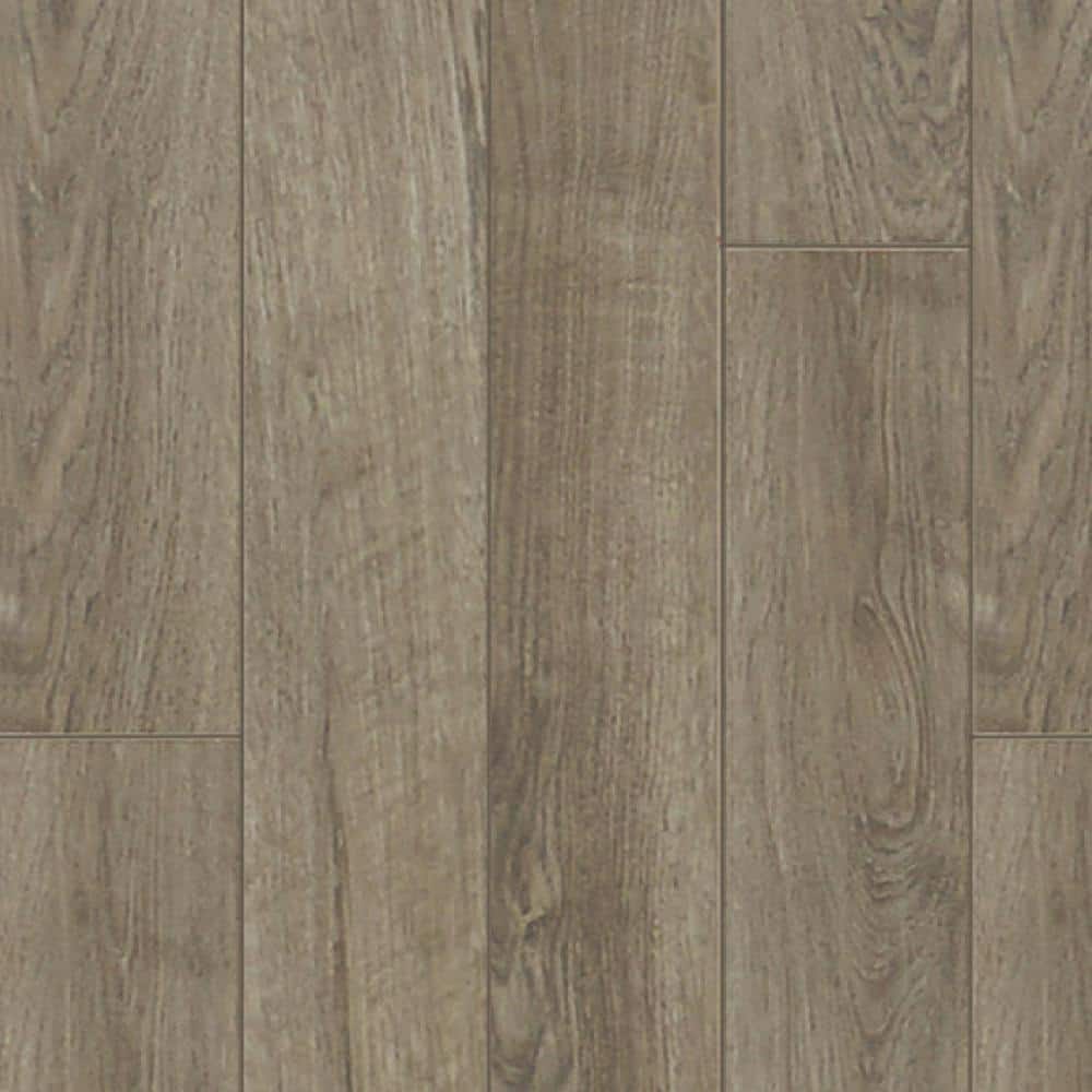 Proteco+ Natural Gray Oak 12mm T x 6.41 in. W Uniclic HDF AC4 Waterproof Laminate Wood Flooring (21.2 sq. ft./Case) - Hercitys