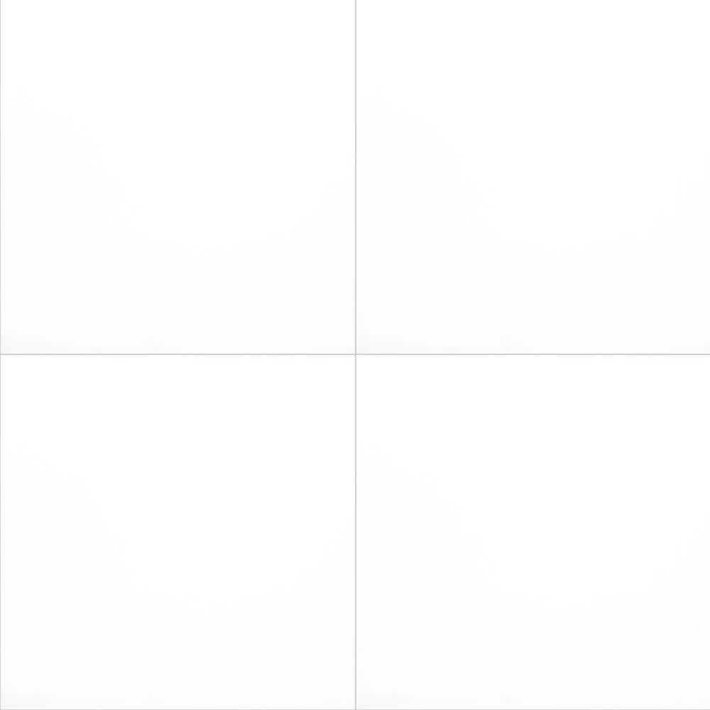 White 24 in. x 24 in. Polished Porcelain Floor and Wall Tile (12 sq. ft./Case) - Hercitys