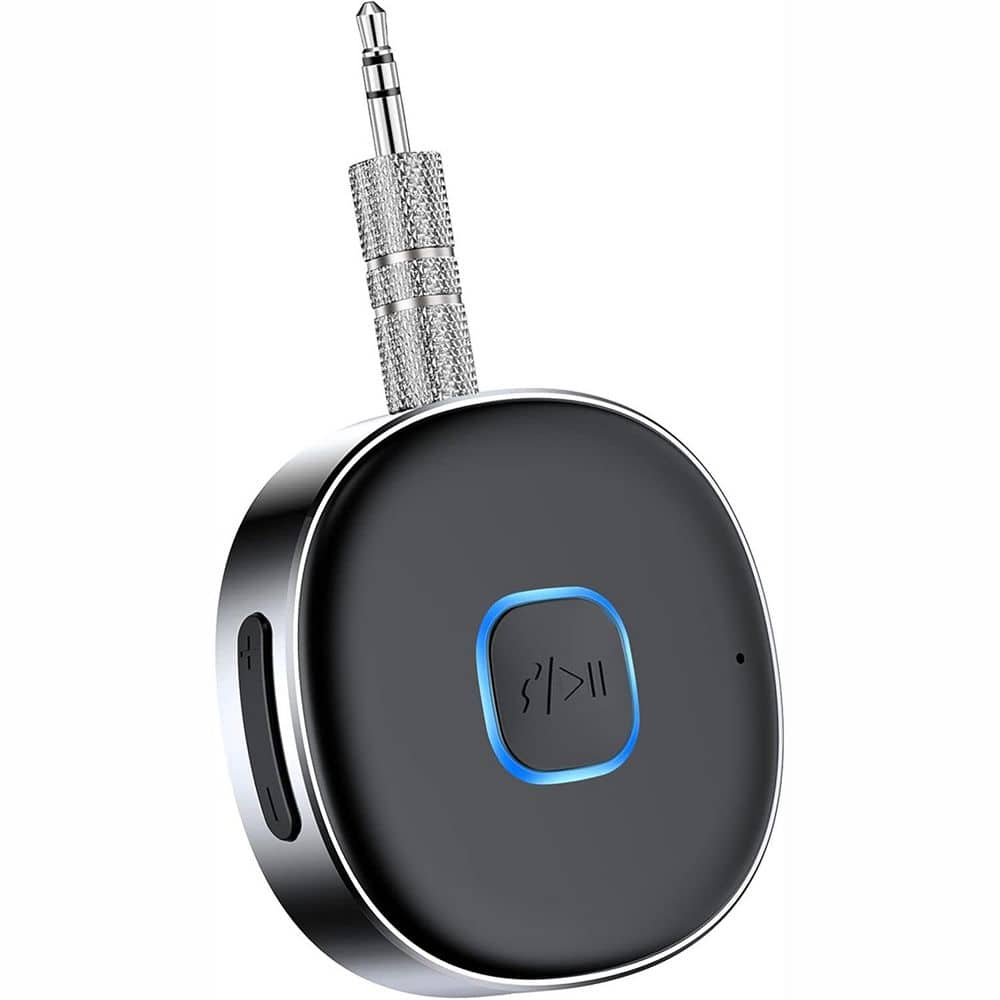 Bluetooth Receiver 3.5 mm Aux Car Adapter Wireless Audio for Car Home Stereo Headphones Speaker 16H Battery Life - Hercitys