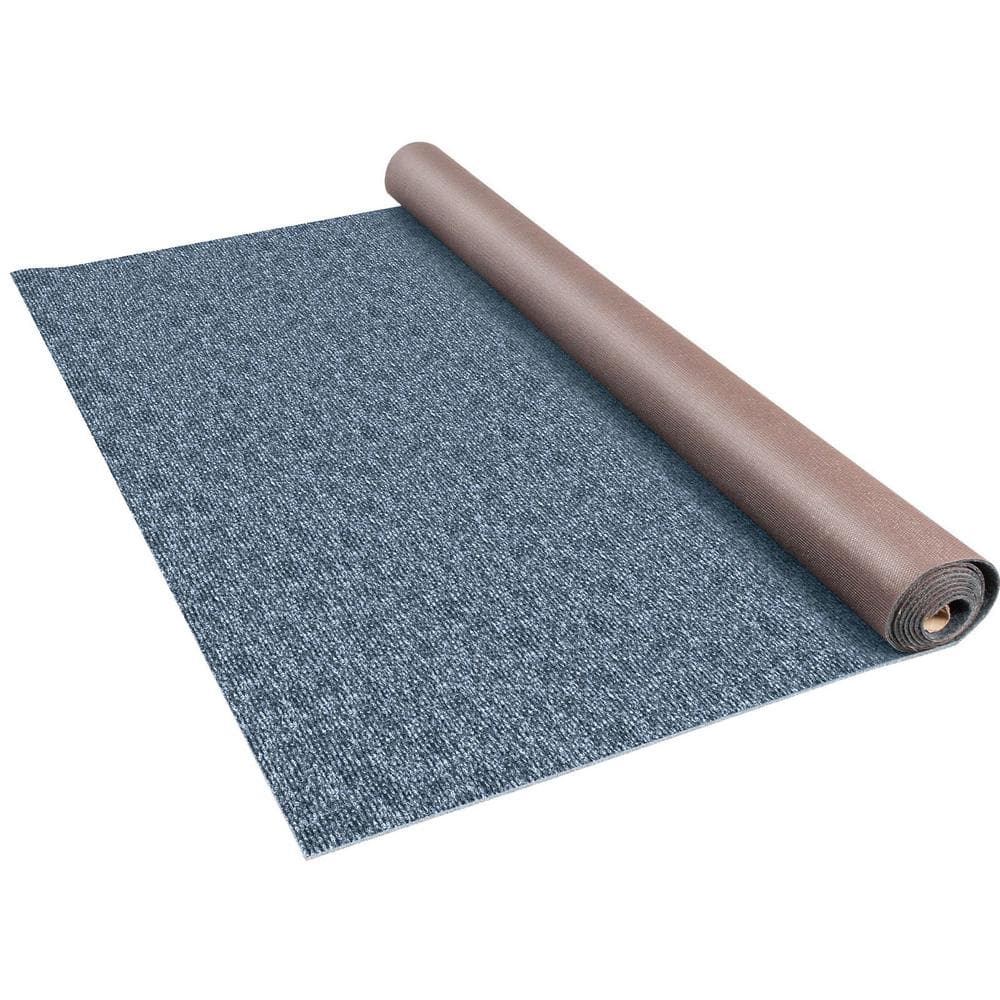 Gray Marine Carpet 6 ft. x 13.1 ft. Polyester Texture Blue Boat Carpet Rugs Rugs Water-Proof Full Roll Carpet - Hercitys