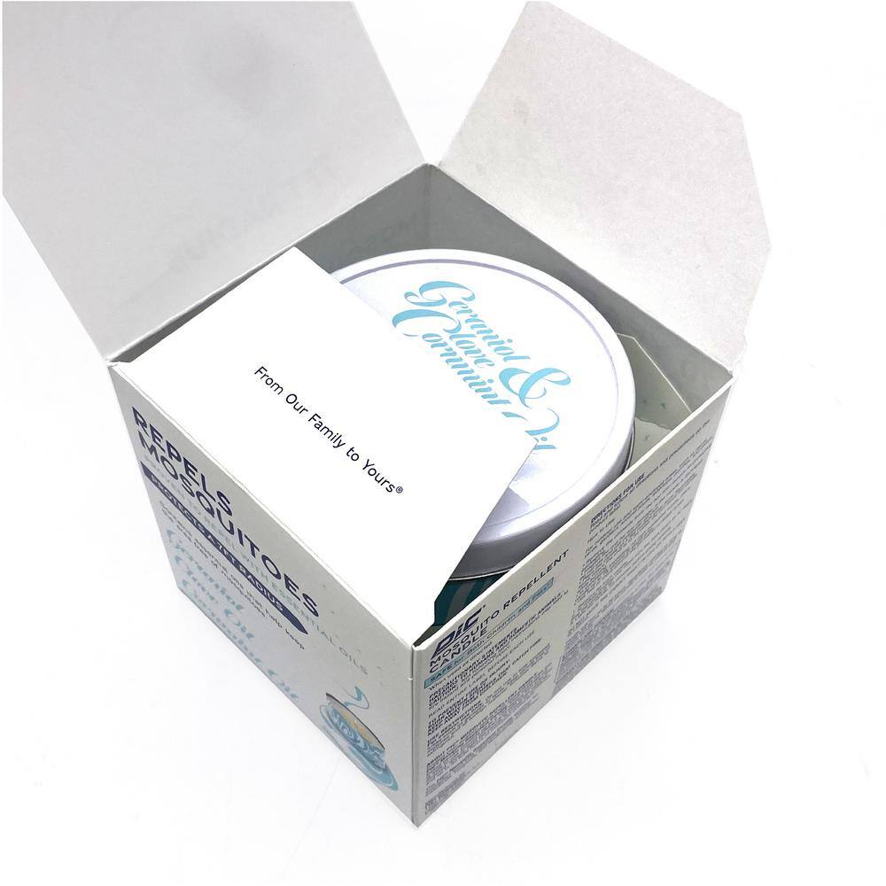 Mosquito Repellent Candle,7ft. Radius Protection, Children and Pet Safe, Upto 30 Hours, Essential Oils, 11oz(2 Pack) - Hercitys