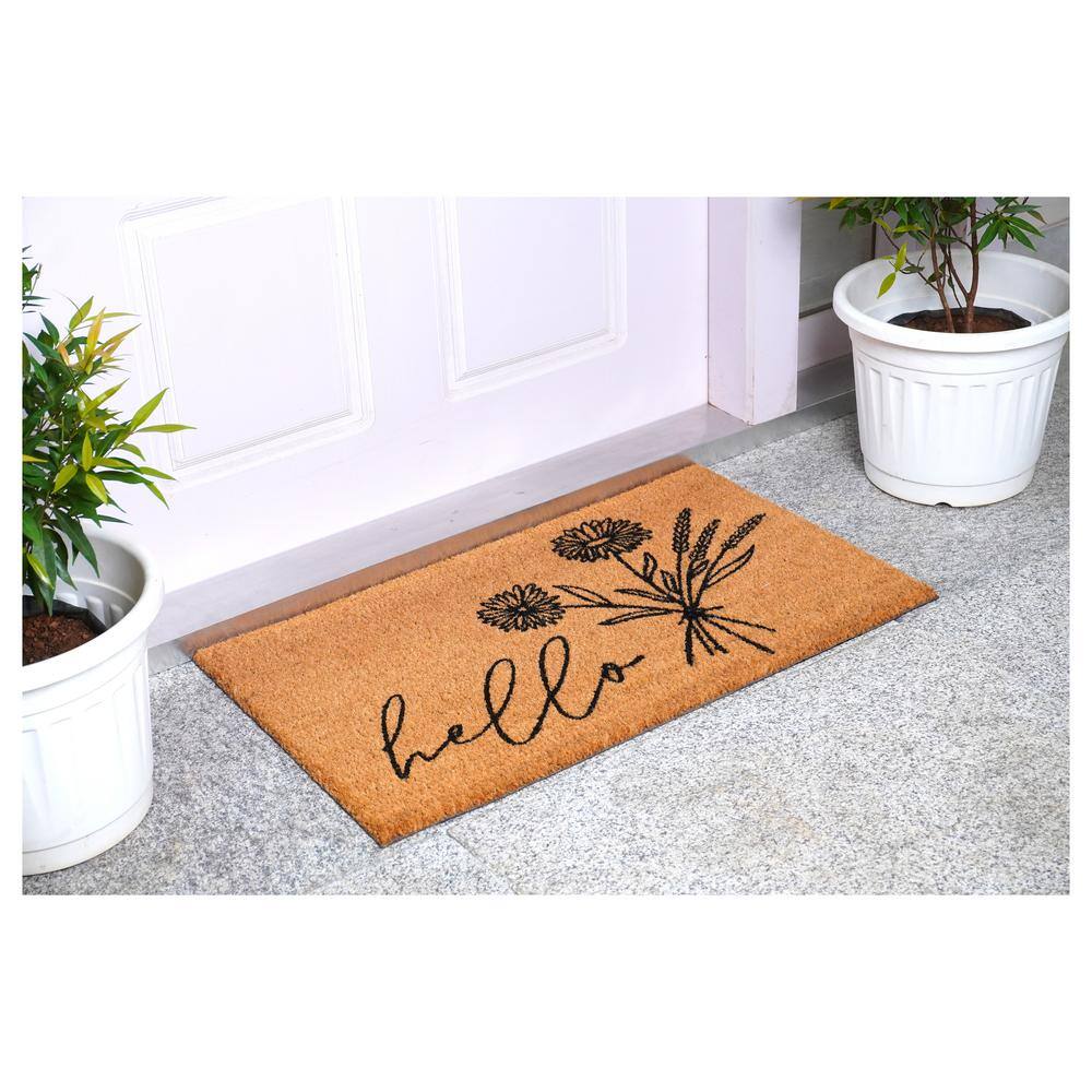 WildFlower Bouquet Doormat, 24″ x 48″ - Hercitys