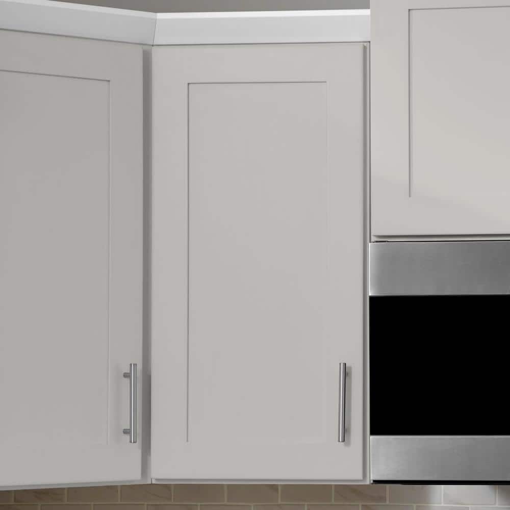 Avondale 21 in. W x 12 in. D x 36 in. H Ready to Assemble Plywood Shaker Wall Kitchen Cabinet in Dove Gray - Hercitys