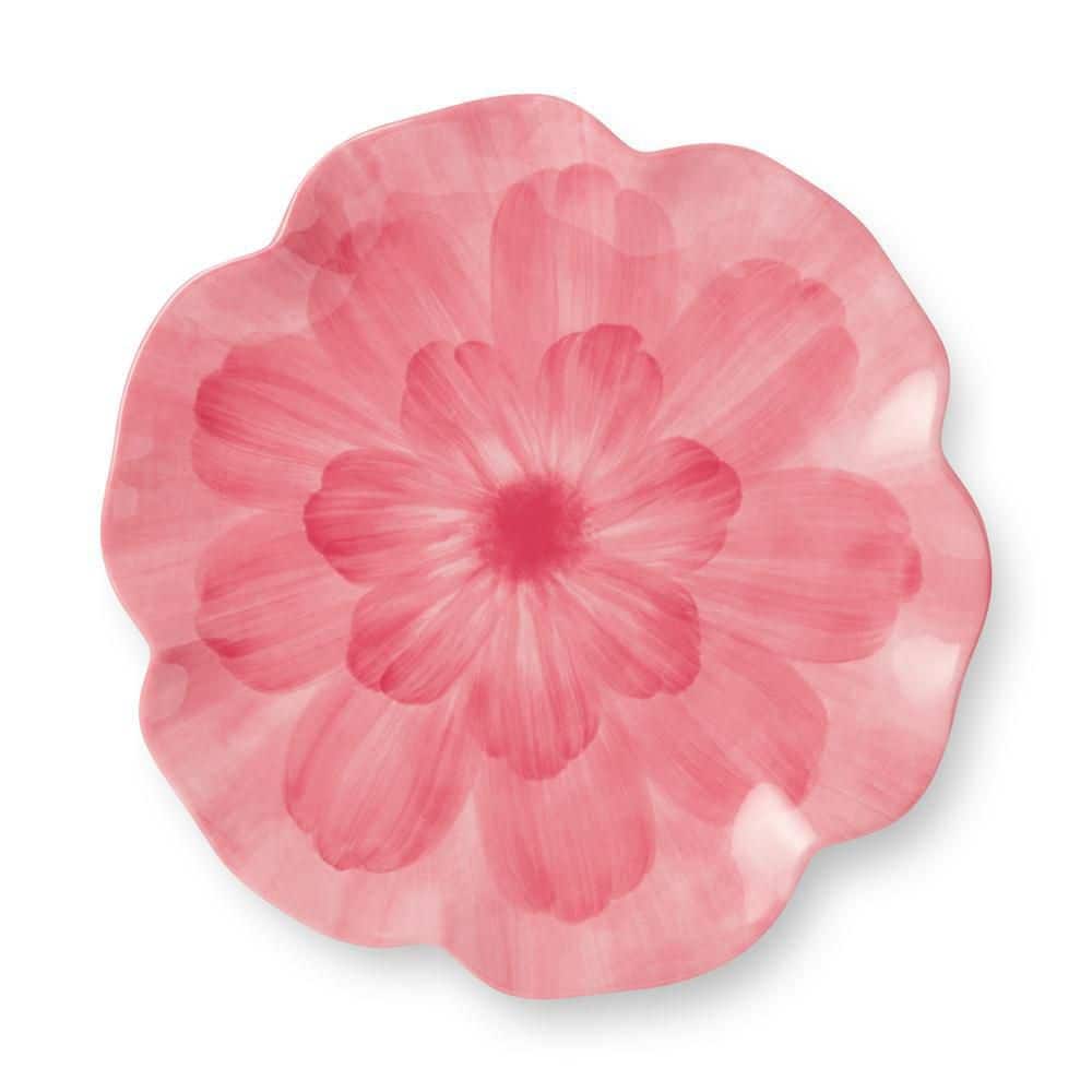 Wildflower Pink Multi-Colored 3-D Floral Salad Plate (Set of 4) - Hercitys