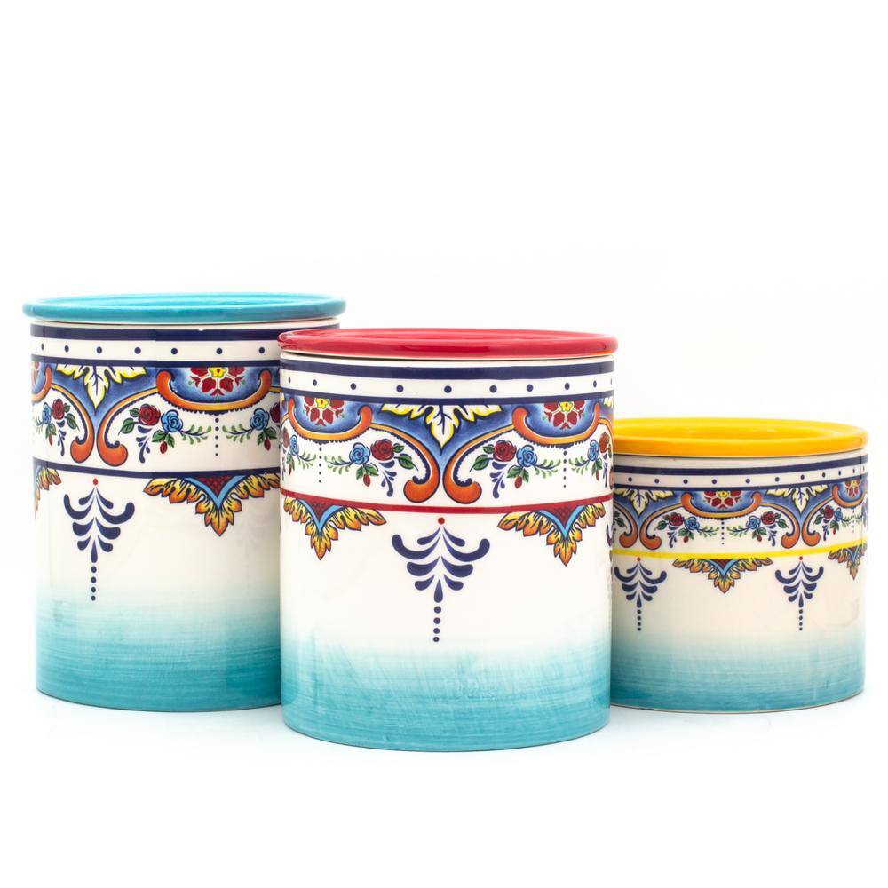 Zanzibar 3-Piece Ceramic Canister Set - Hercitys