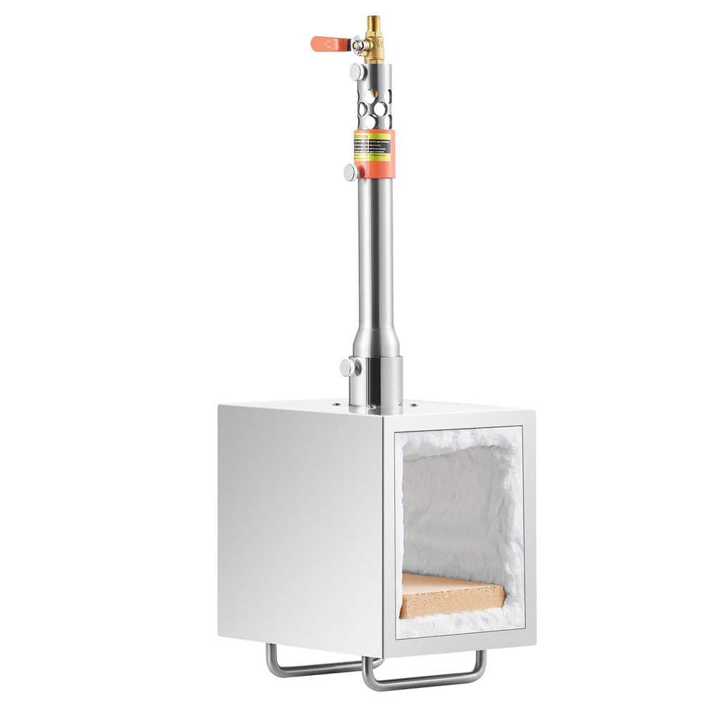 Portable Propane Forge, 1-Burner Farrier Forge, 2600°F Tool and Knife Making Blacksmithing Gas Forge, Large Capacity - Hercitys