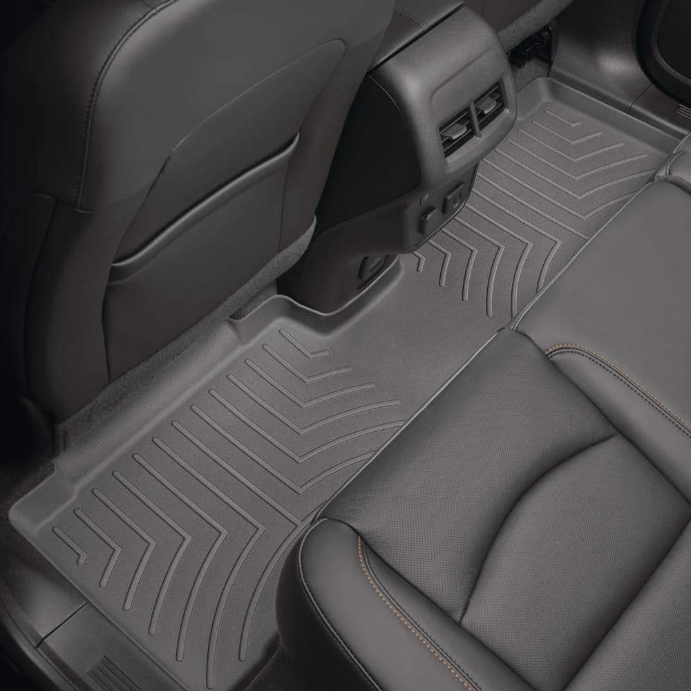 Black Rear Floorliner/Ford/Expedition Max/2018 + Fits Vehicles with 2nd Row Bench Seats - Hercitys