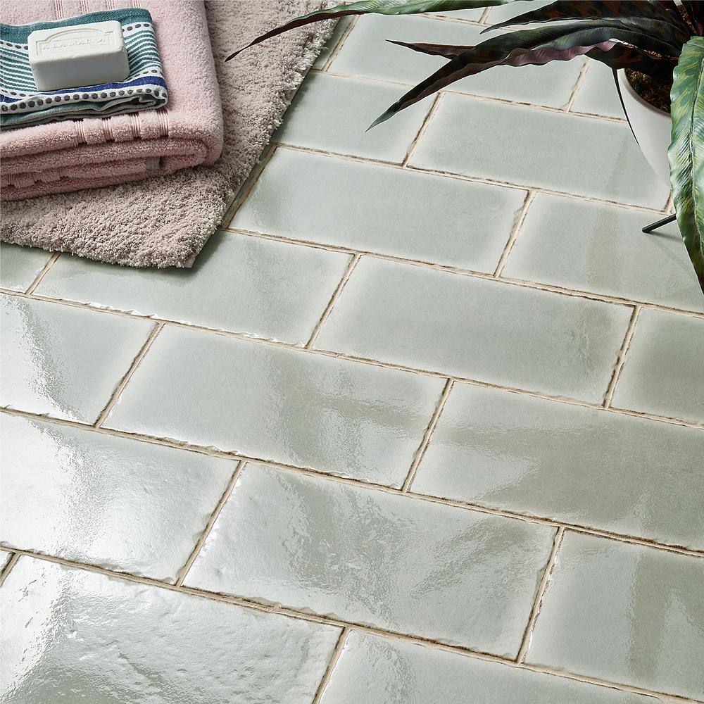 Winston Sage 6 in. x 12 in. Glazed Wall Porcelain Tile (22-Piece, 10.76 sq. ft./Case) - Hercitys