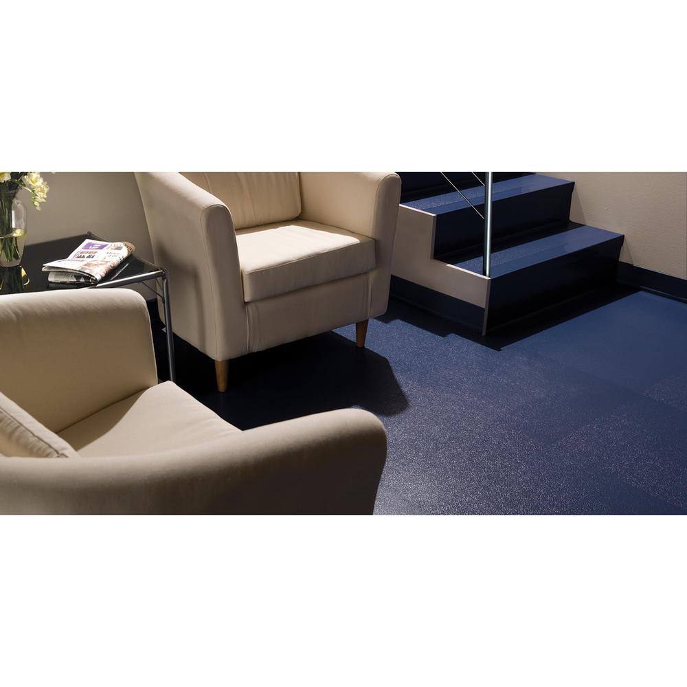 Vantage Circular Profile 19.69 in. x 19.69 in. Fig Rubber Tile - Hercitys