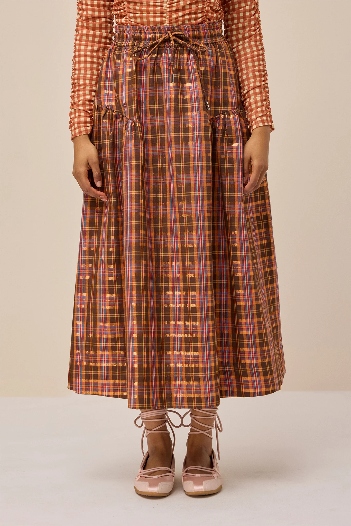MATILDA SKIRT - PICKET FENCE PLAID - Hercitys