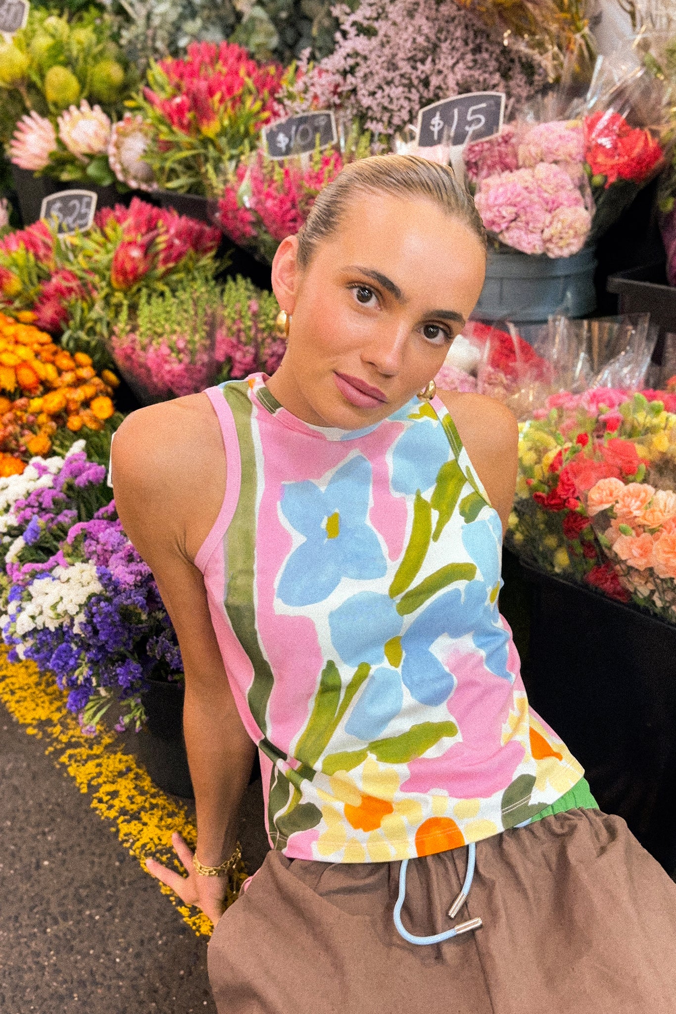 JERSEY TANK - BLOSSOM - Hercitys