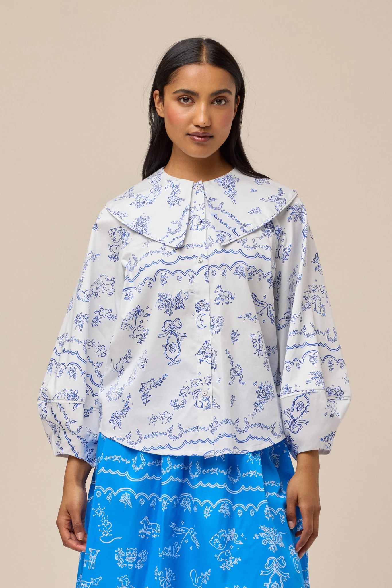 LULLABY BLOUSE - TOILE DE JOUY - Hercitys