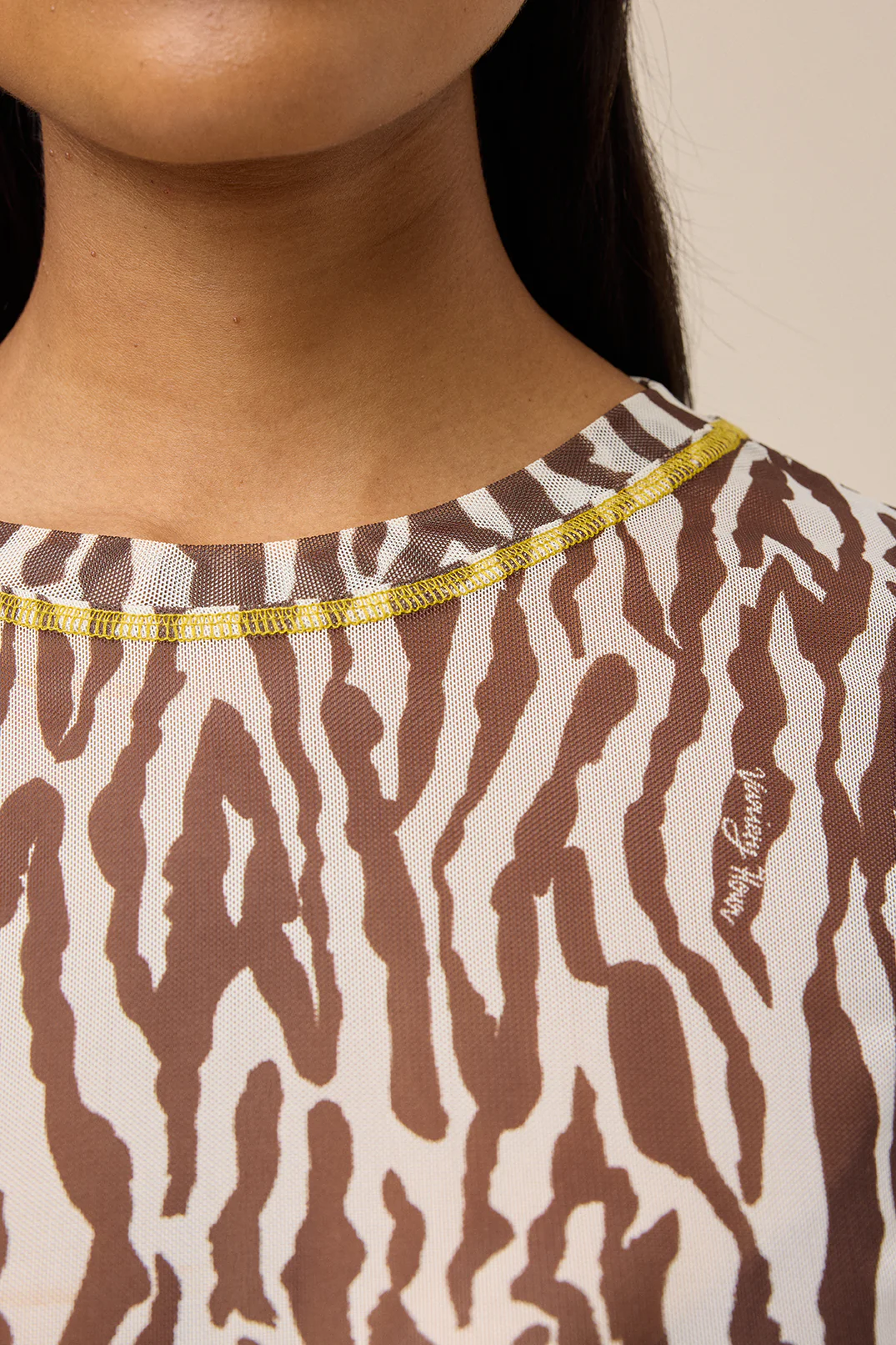 FIELD MESH TOP - ZEBRA - Hercitys