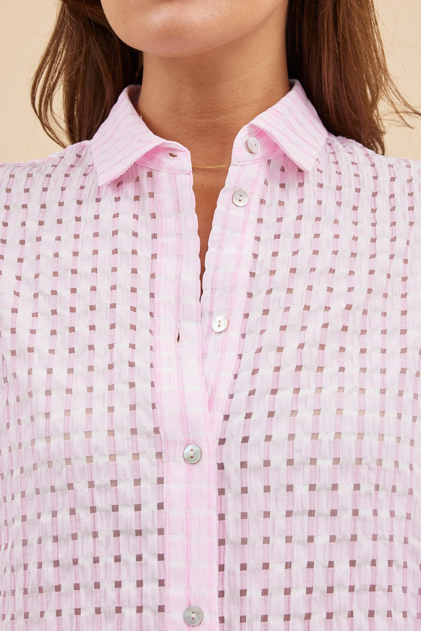 HOLIDAY SHIRT - PEONY CHECK - Hercitys