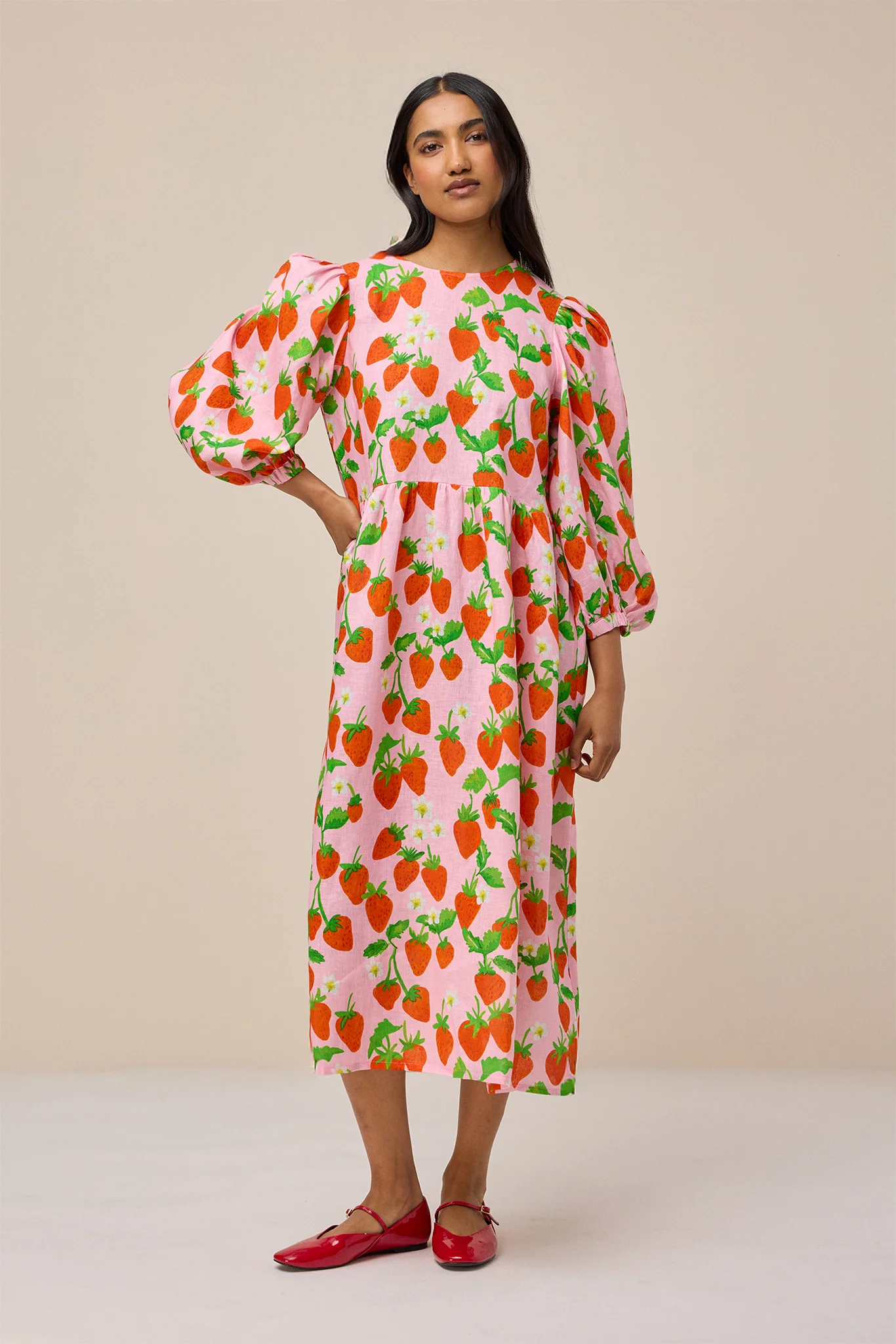 SUKI DRESS - STRAWBERRY PINK - Hercitys